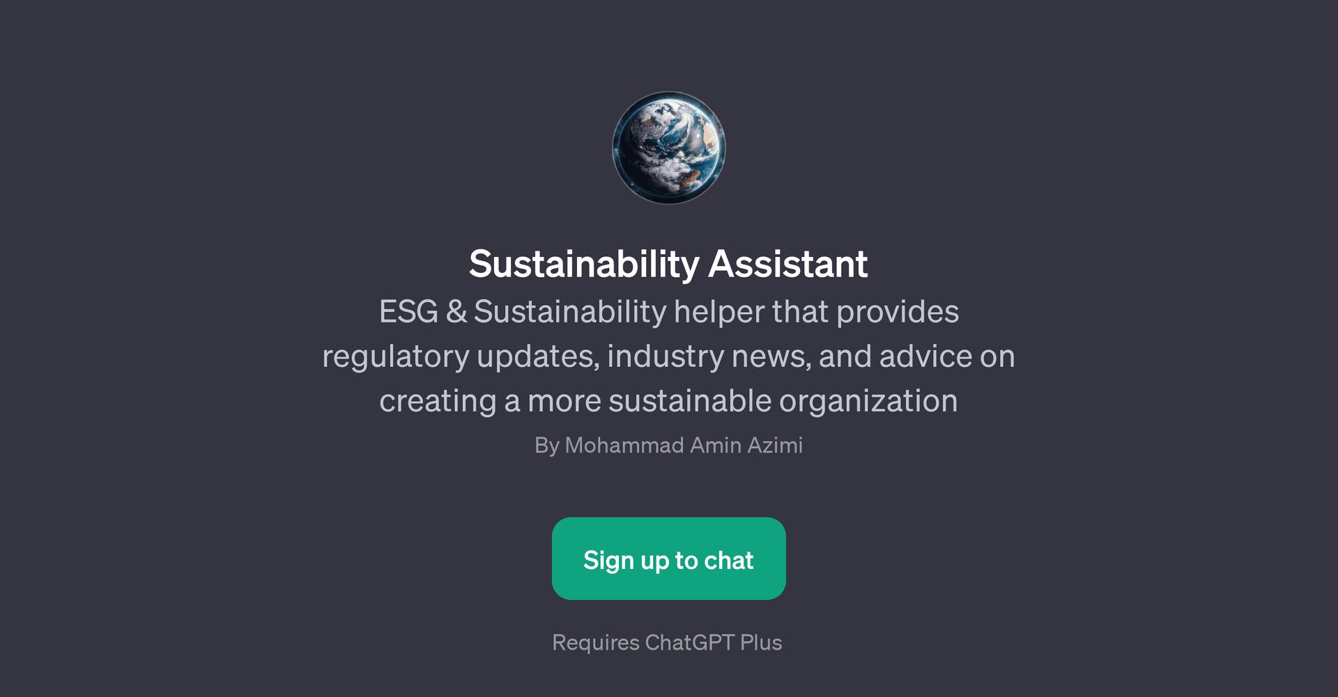 Sustainability Assistant