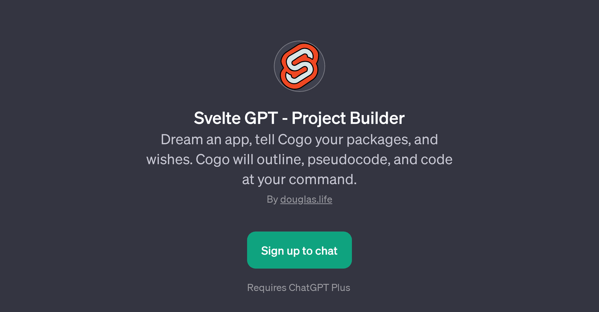 Svelte GPT - Project Builder