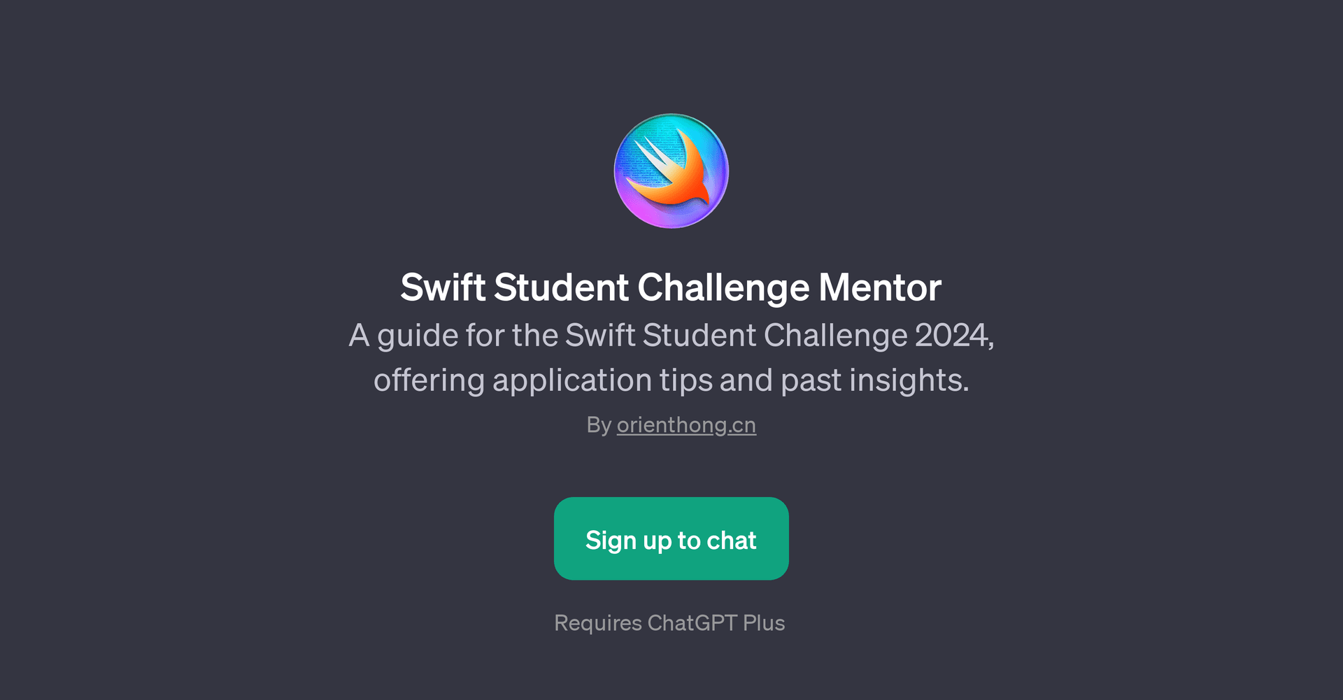 Swift Student Challenge Mentor