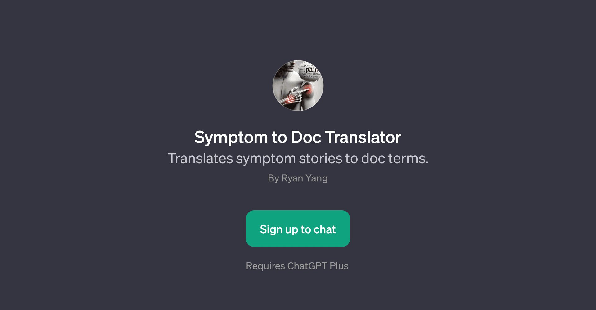 Symptom to Doc Translator