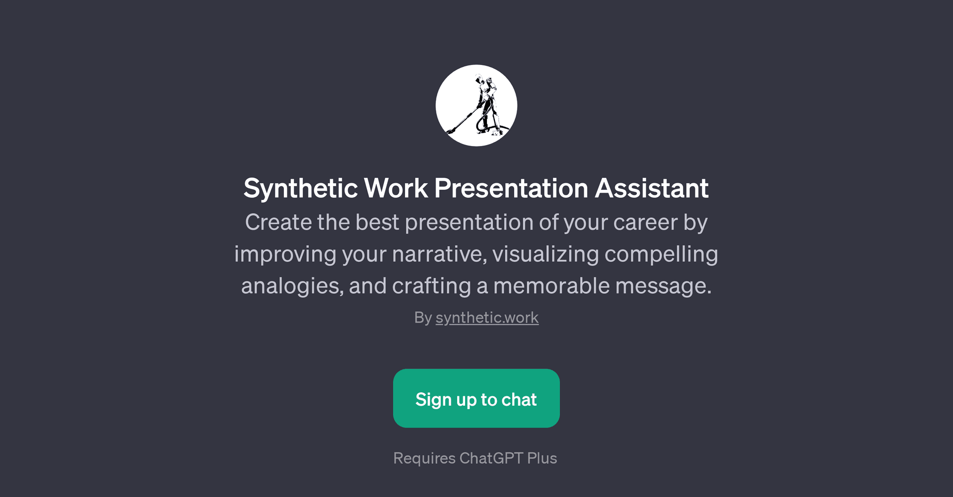 Synthetic Work Presentation Assistant
