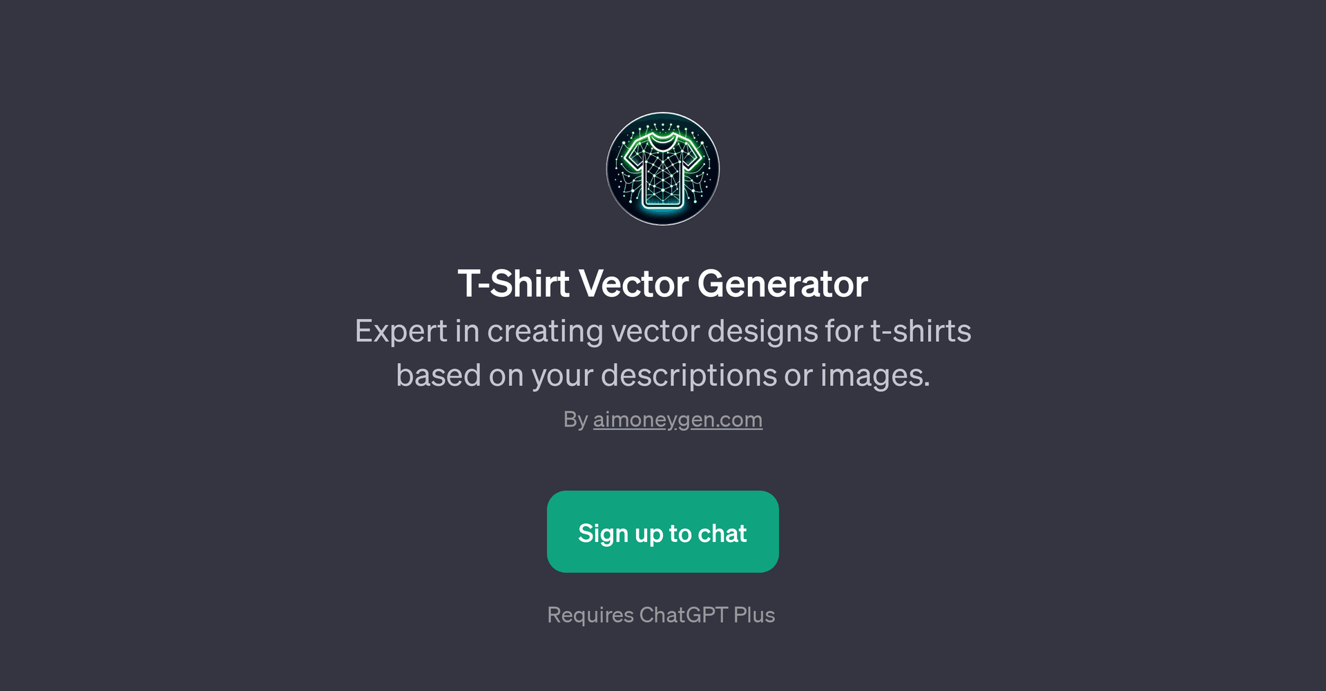 T-Shirt Vector Generator