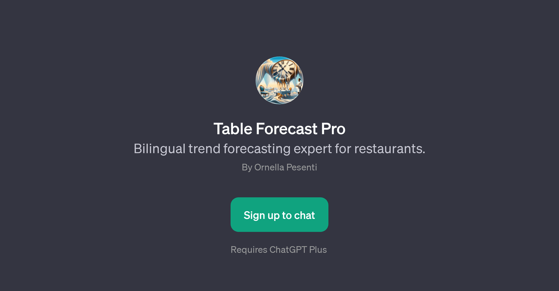 Table Forecast Pro
