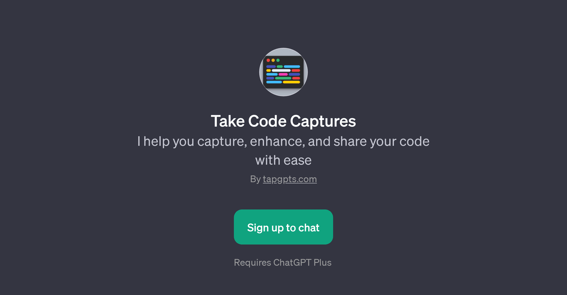 Take Code Captures