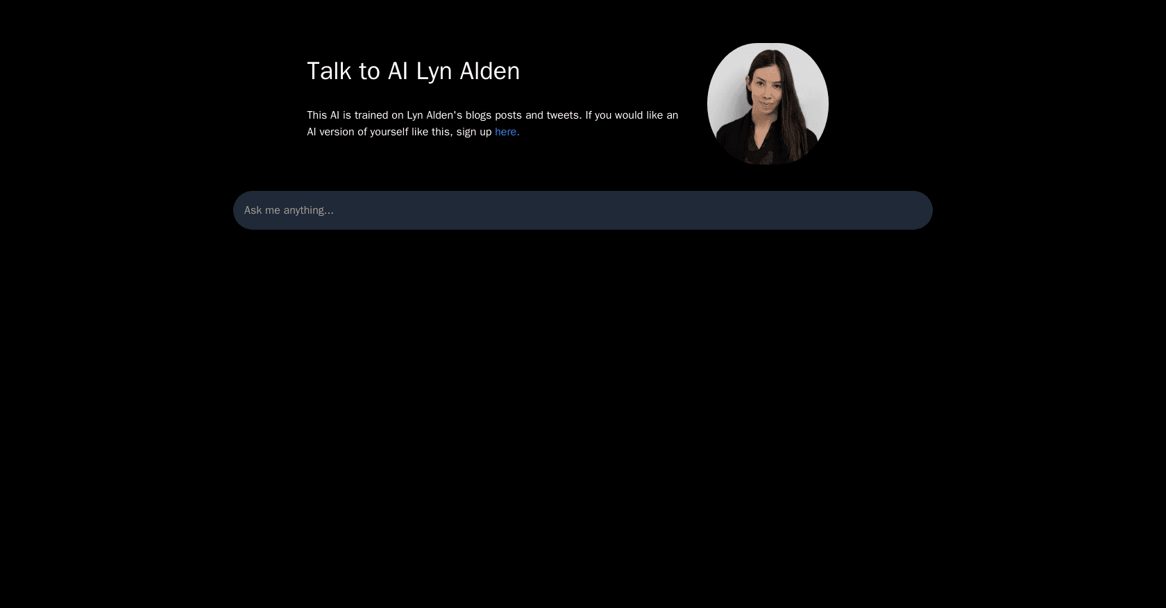 Talk to AI Human