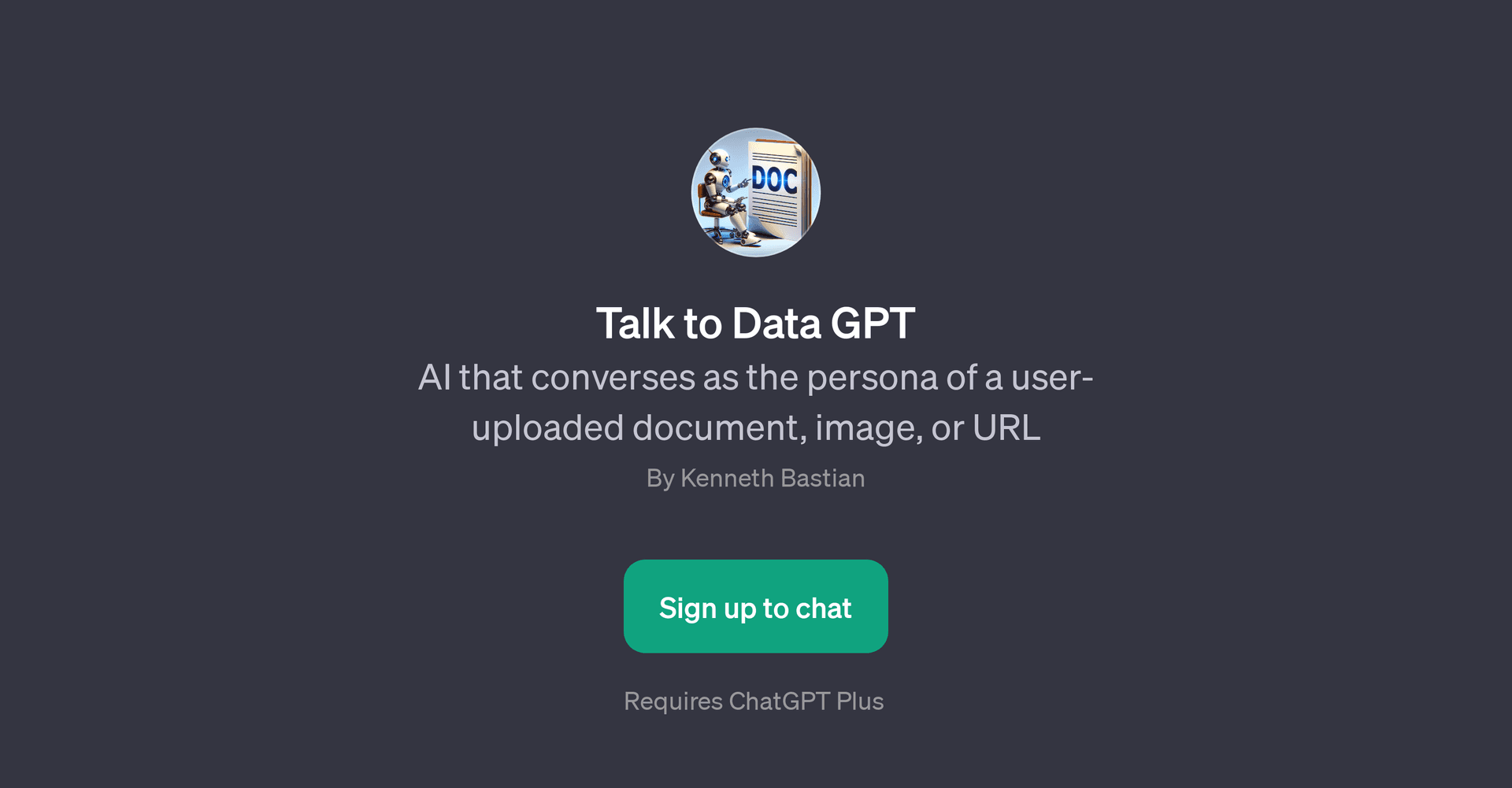 Talk to Data GPT