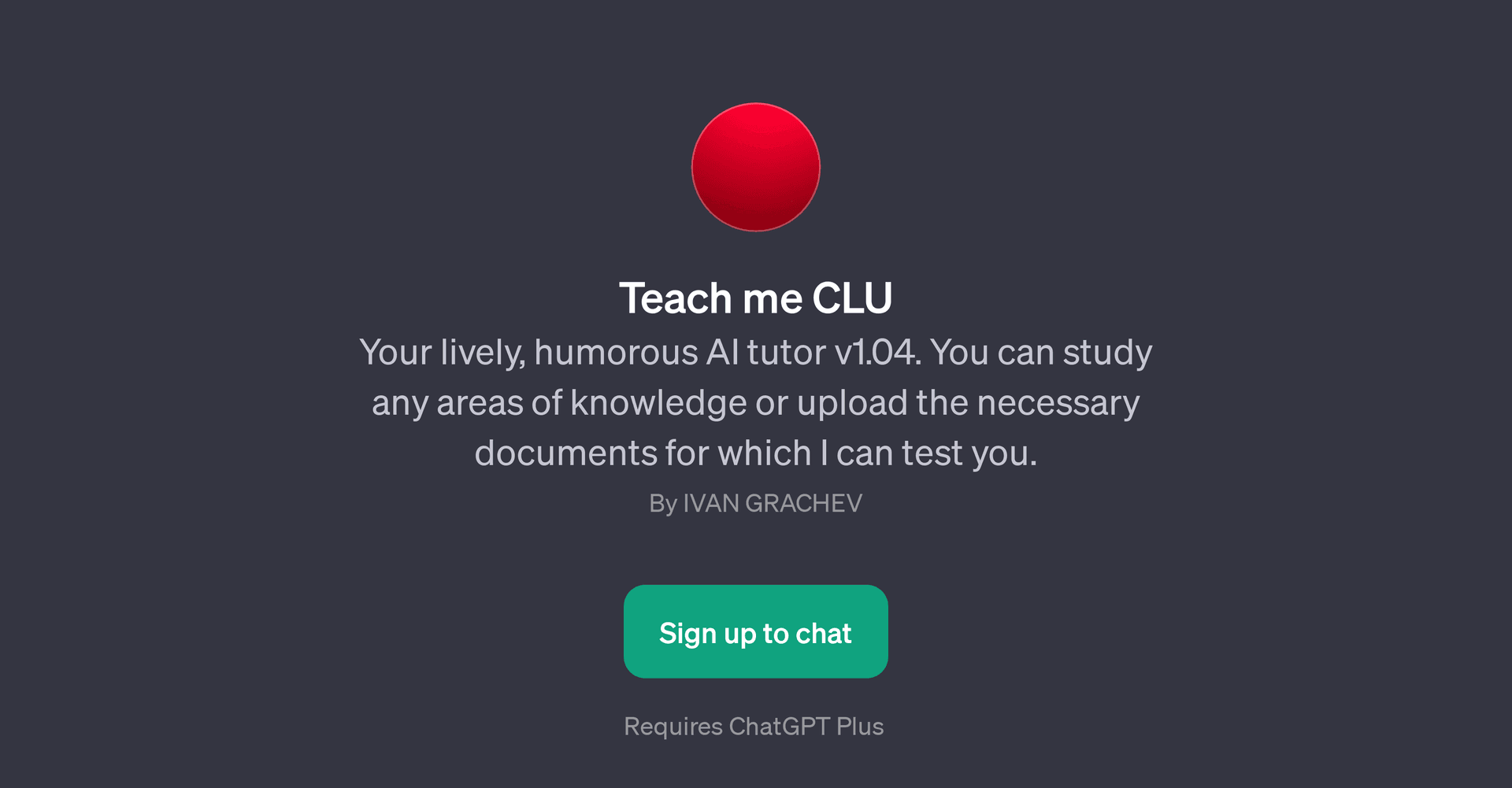 Teach me CLU