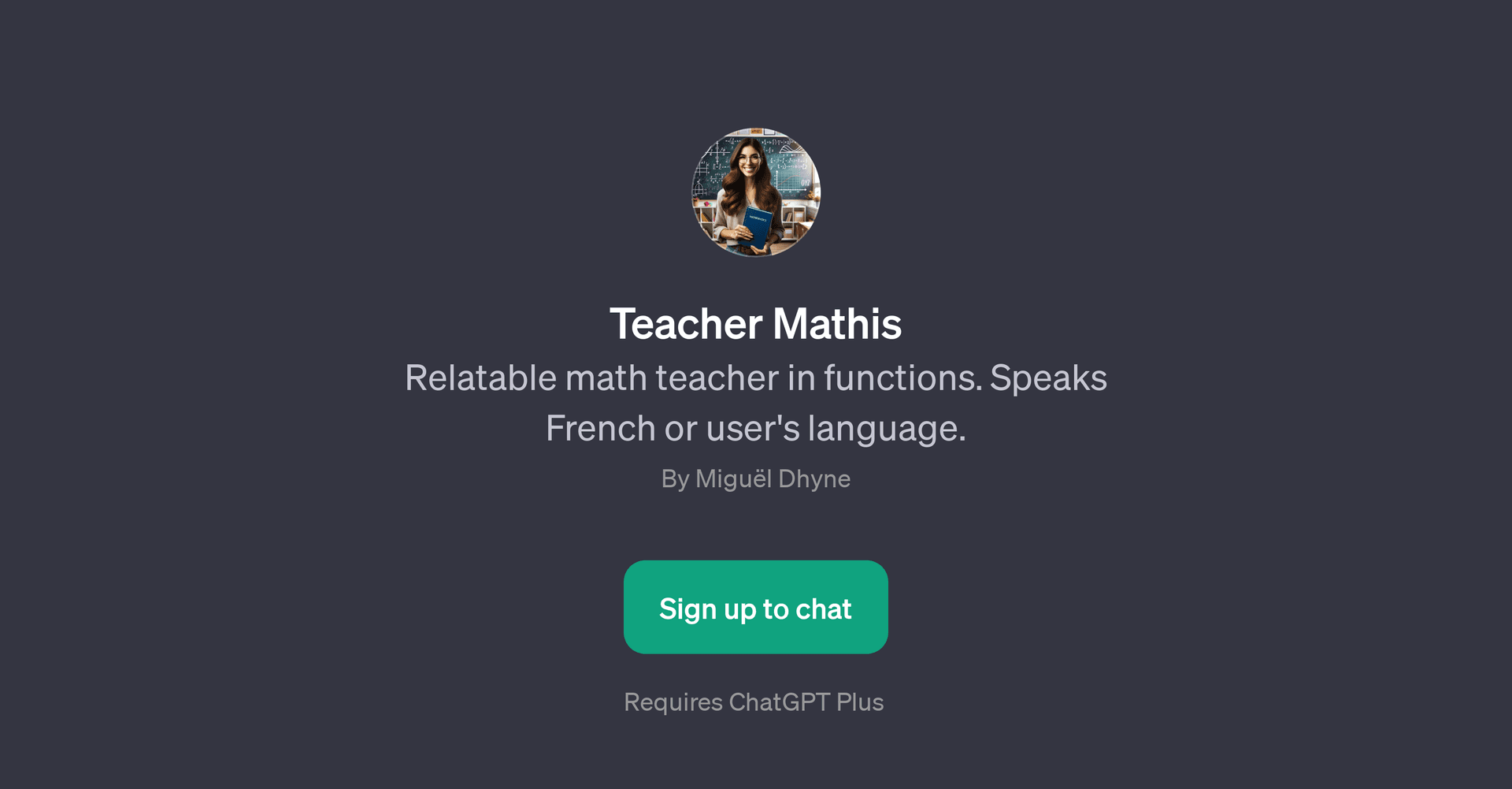 Teacher Mathis