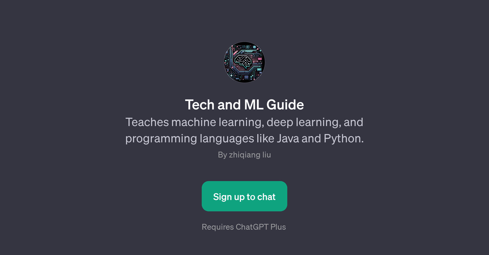 Tech and ML Guide GPT