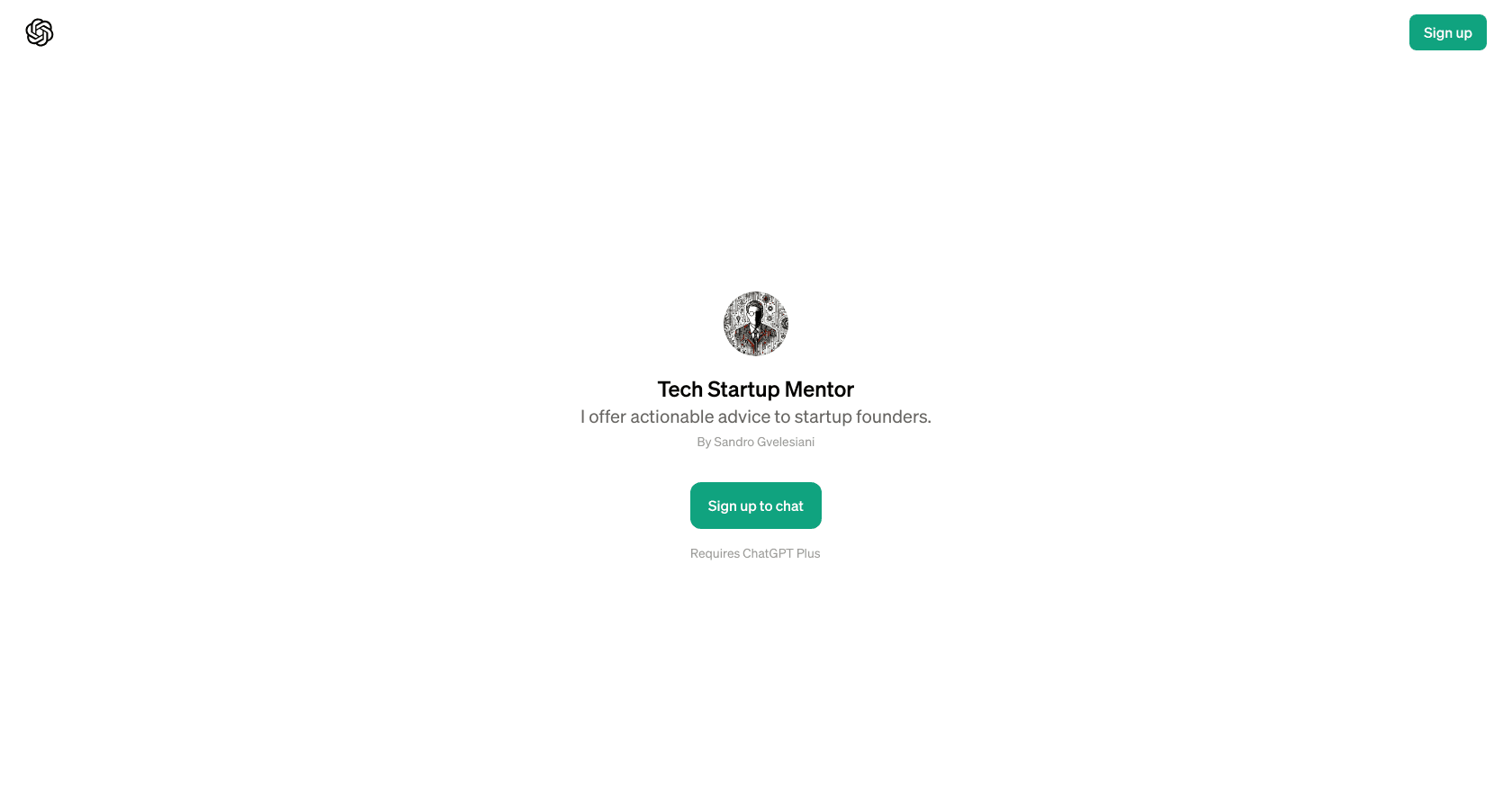 Tech Startup Mentor