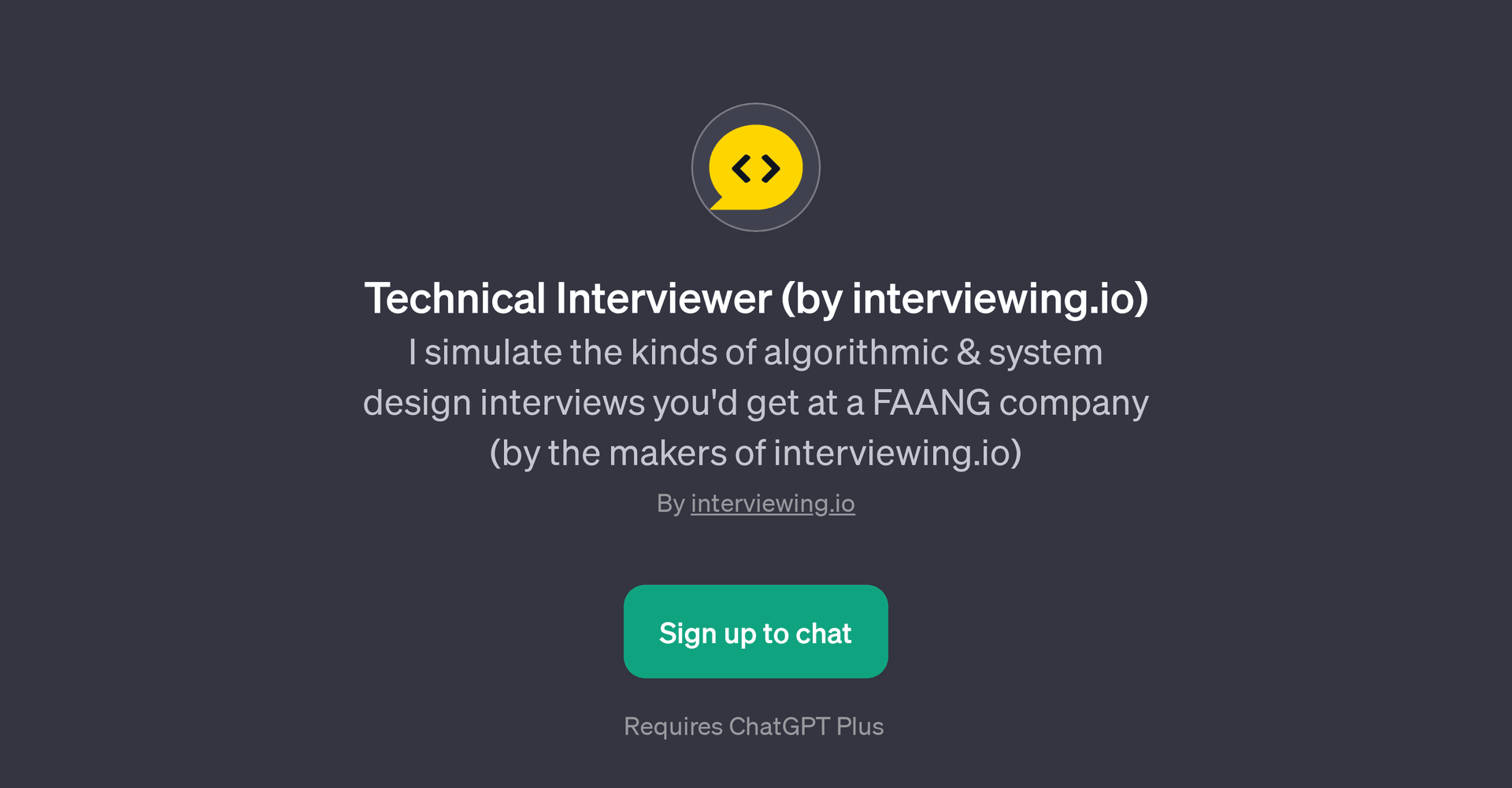 Technical Interviewer (by interviewing.io)