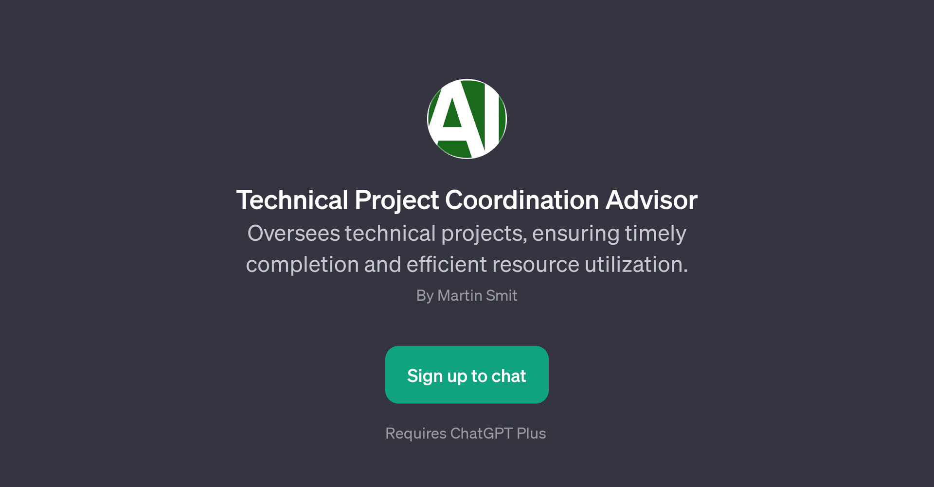 Technical Project Coordination Advisor