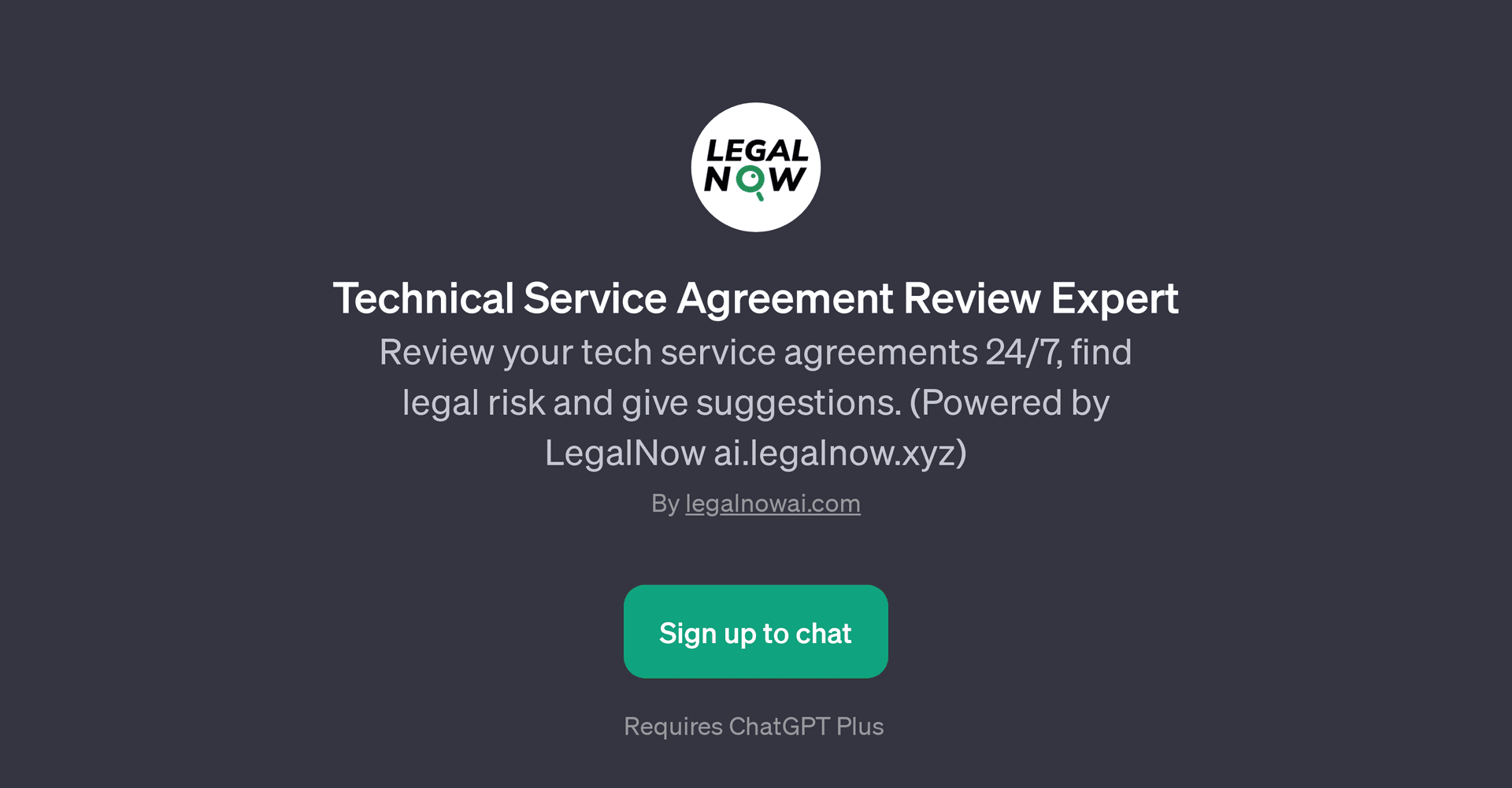 Technical Service Agreement Review Expert