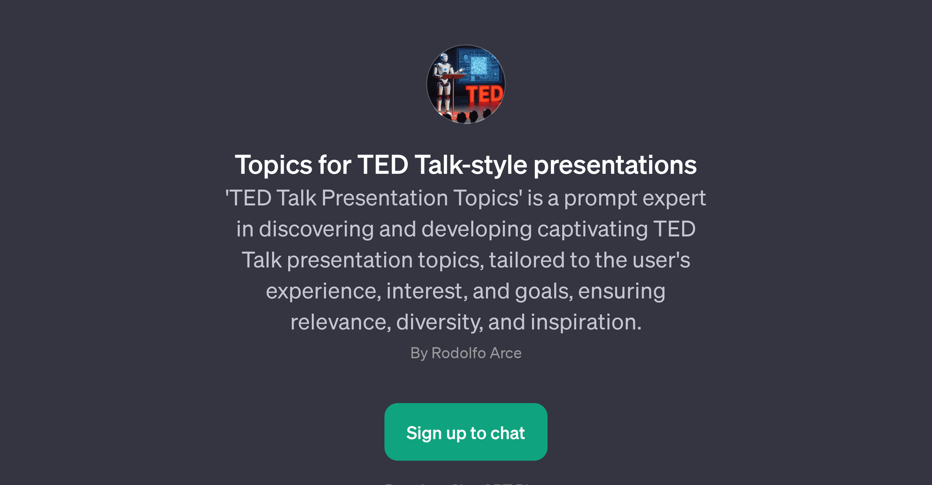 TED Talk Presentation Topics