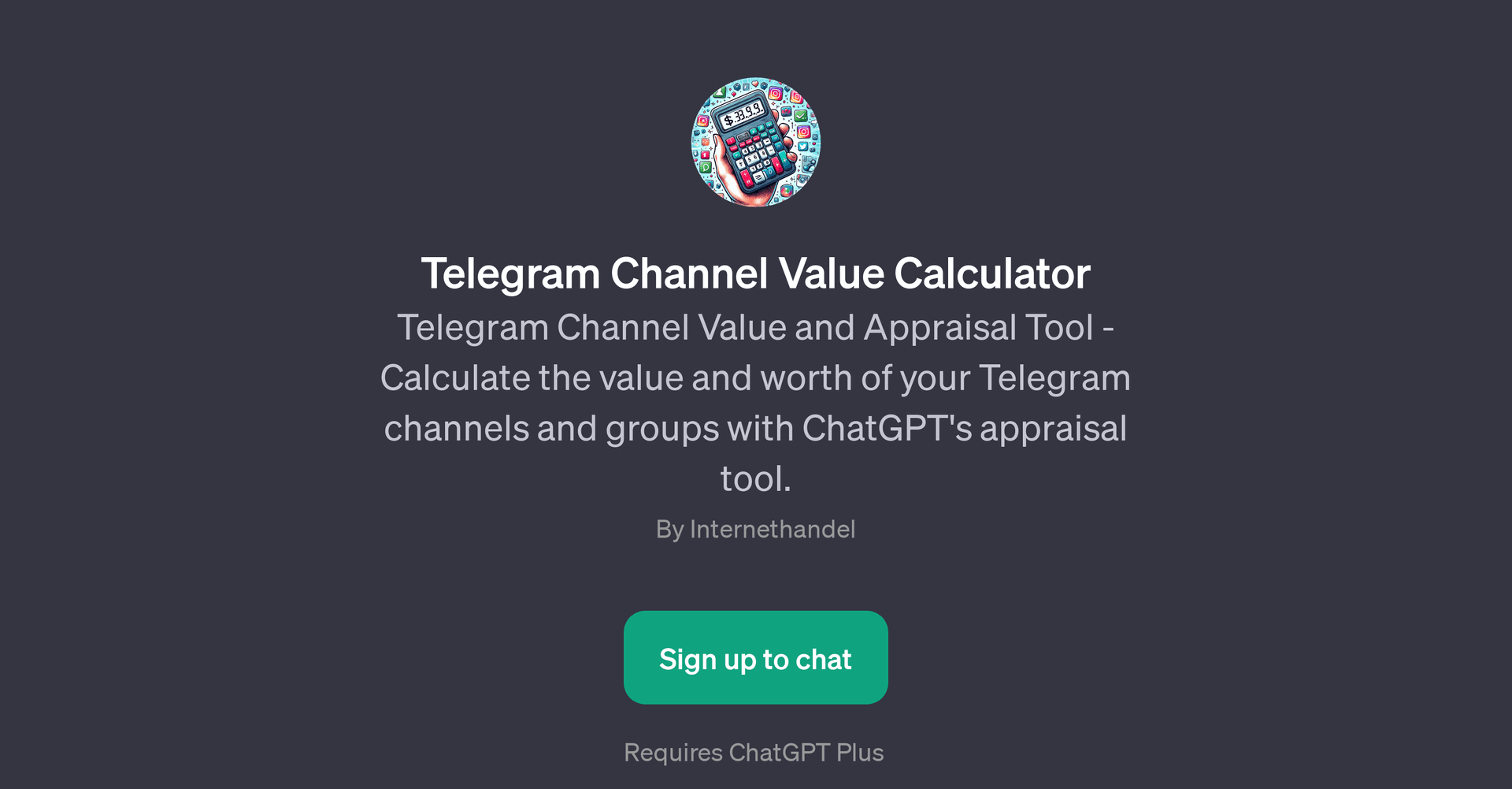 Telegram Channel Value Calculator