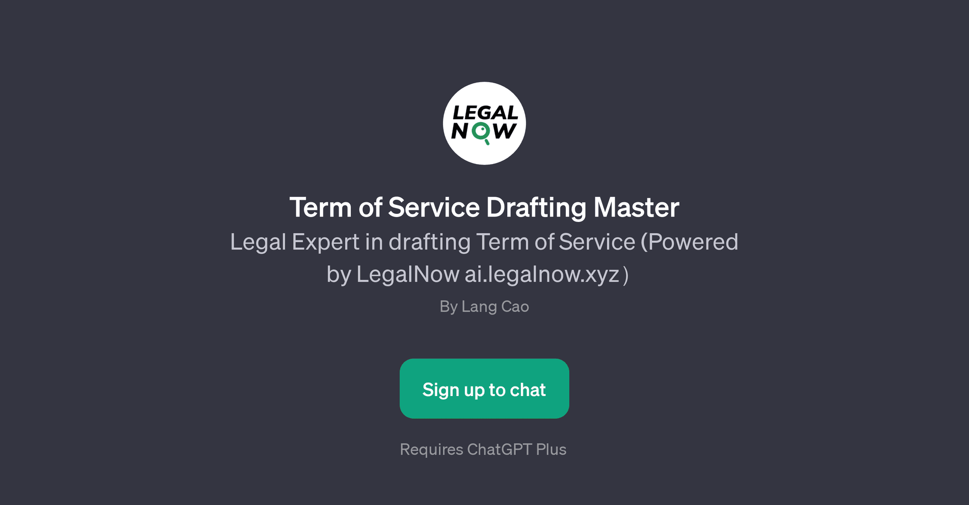 Term of Service Drafting Master