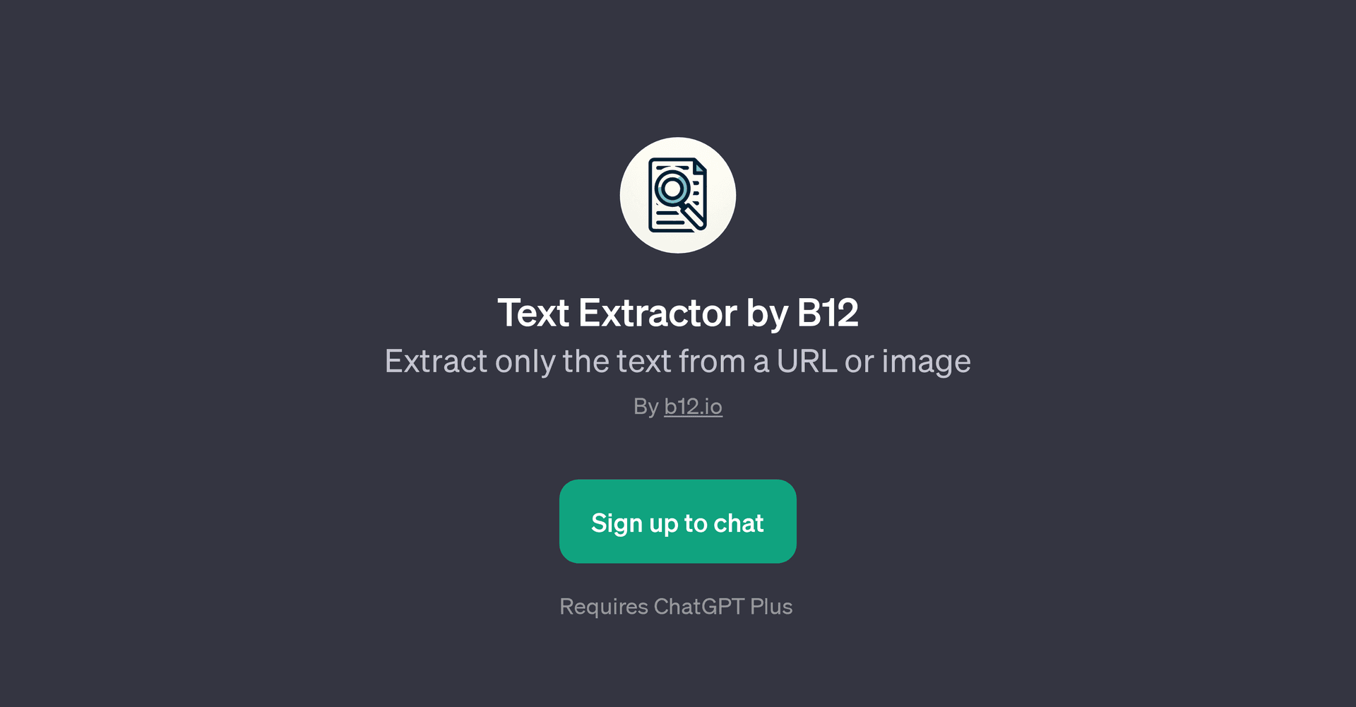 Text Extractor by B12