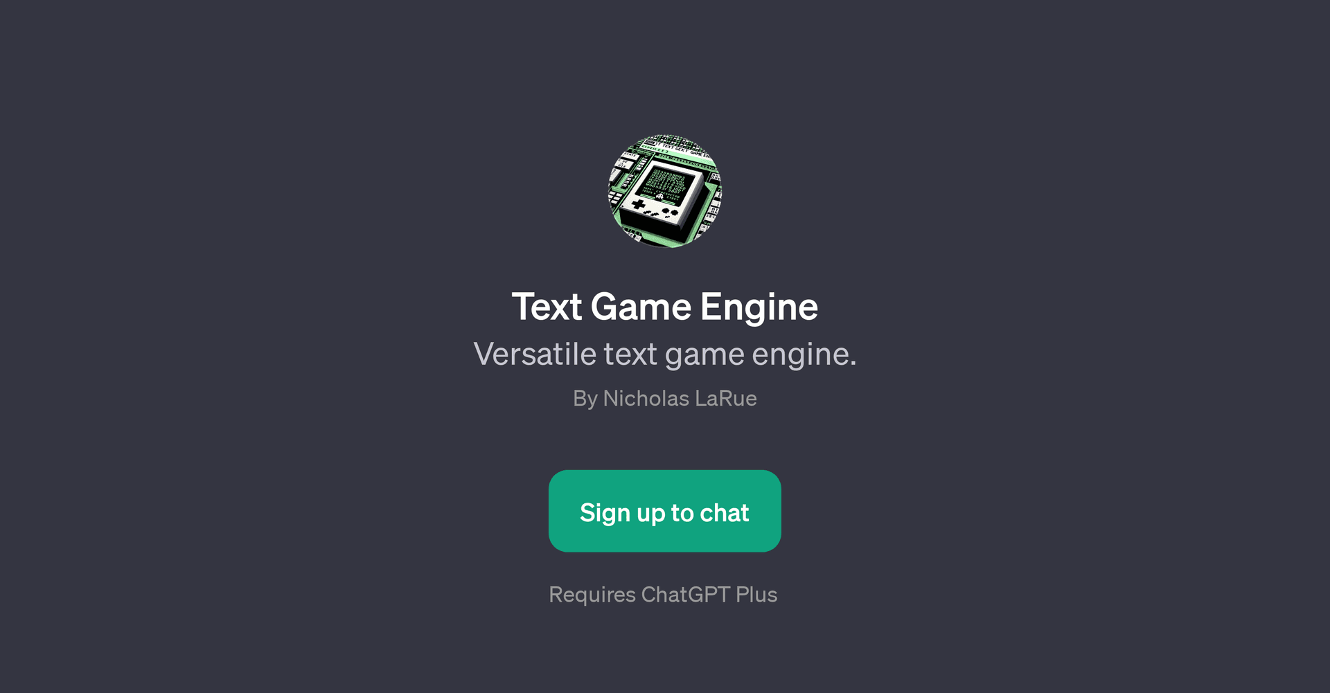 Text Game Engine