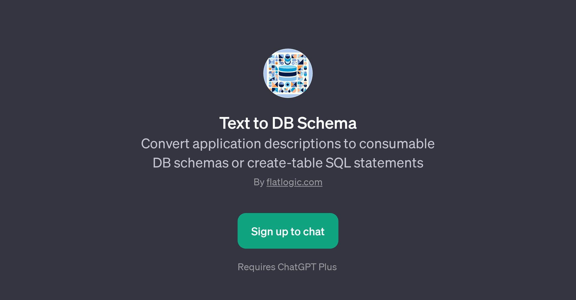 Text to DB Schema