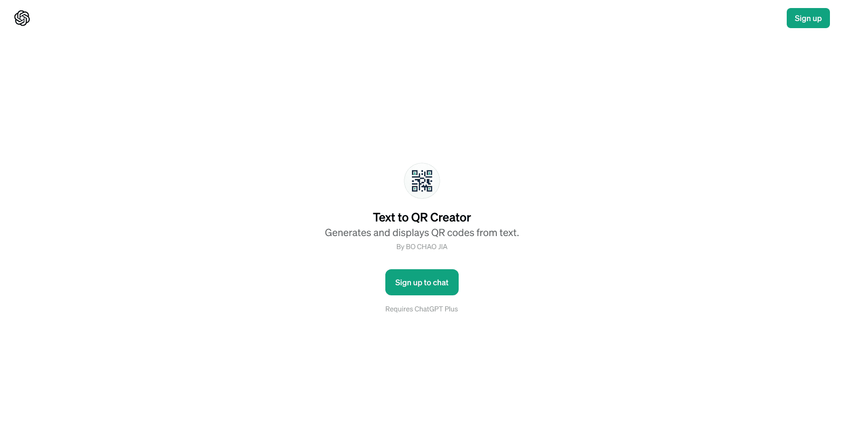 Text to QR Creator