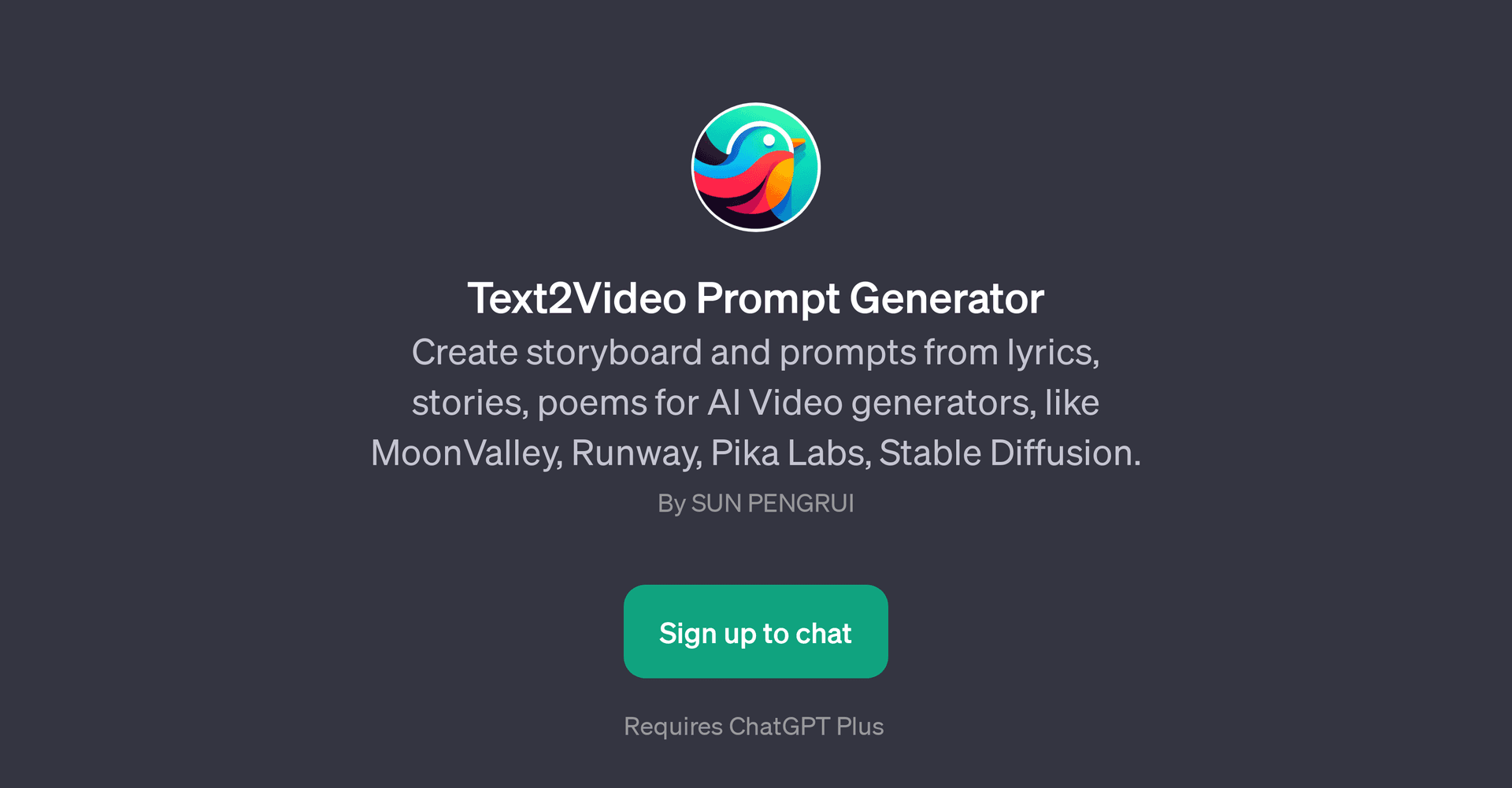 Text2Video Prompt Generator