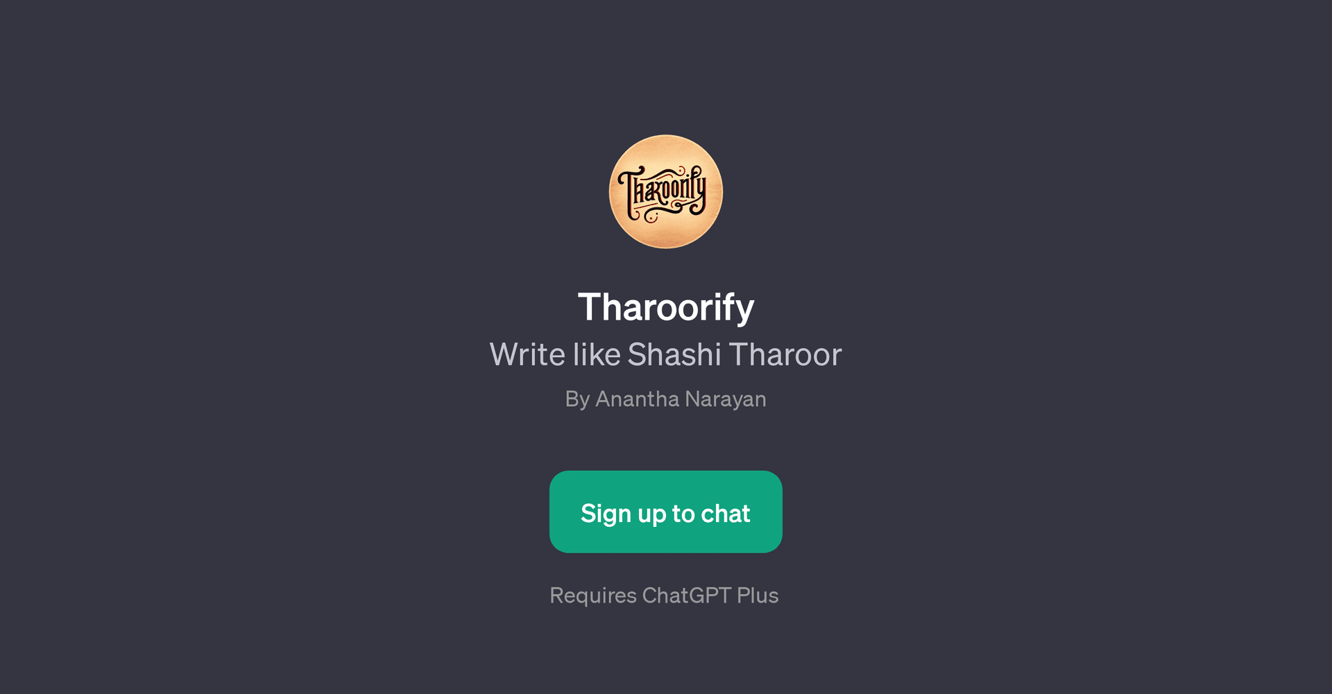 Tharoorify