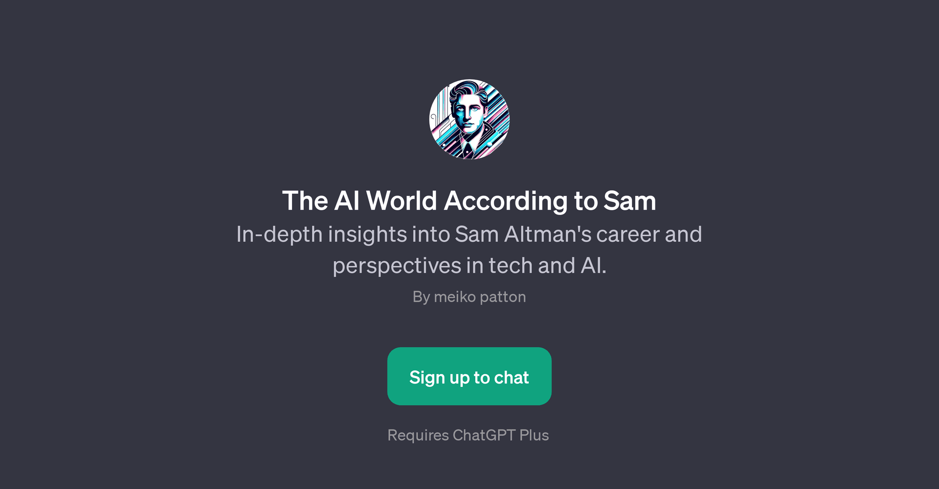 The AI World According to Sam