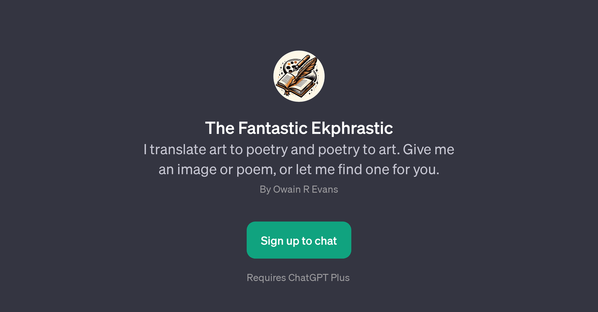 The Fantastic Ekphrastic