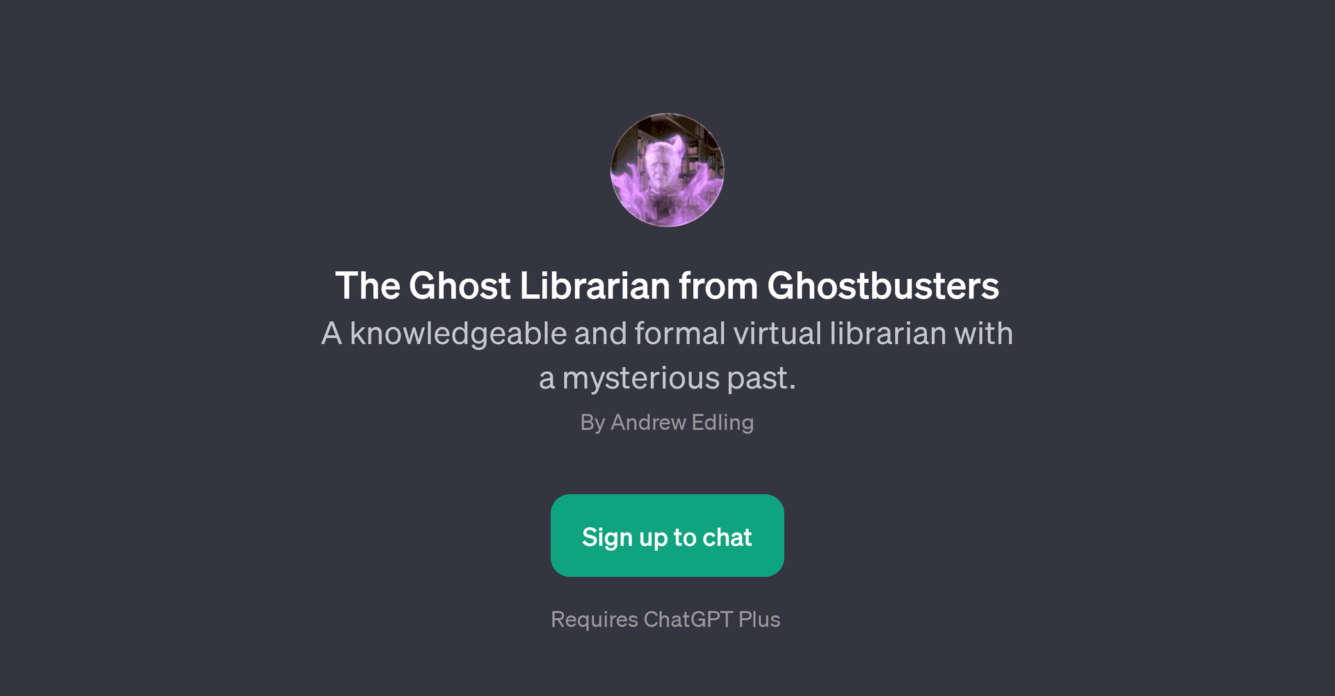 The Ghost Librarian from Ghostbusters