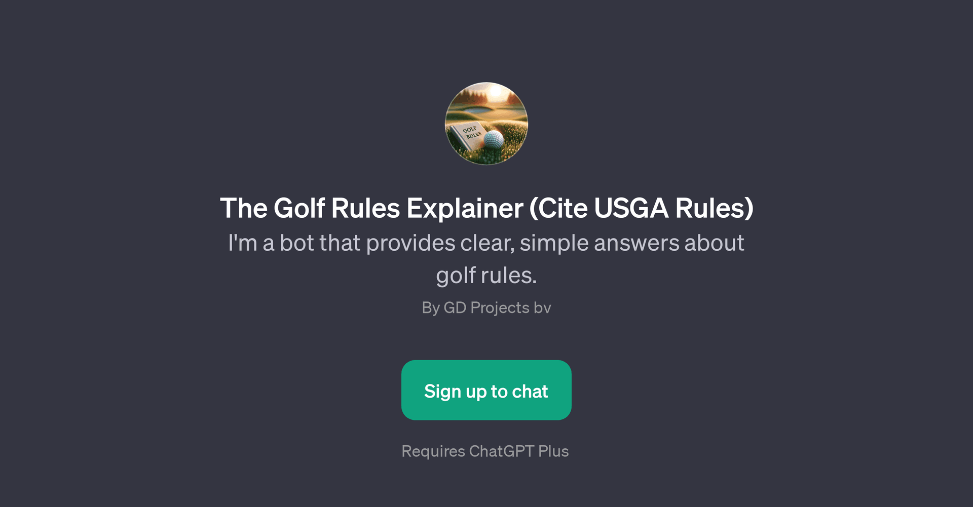The Golf Rules Explainer (Cite USGA Rules)