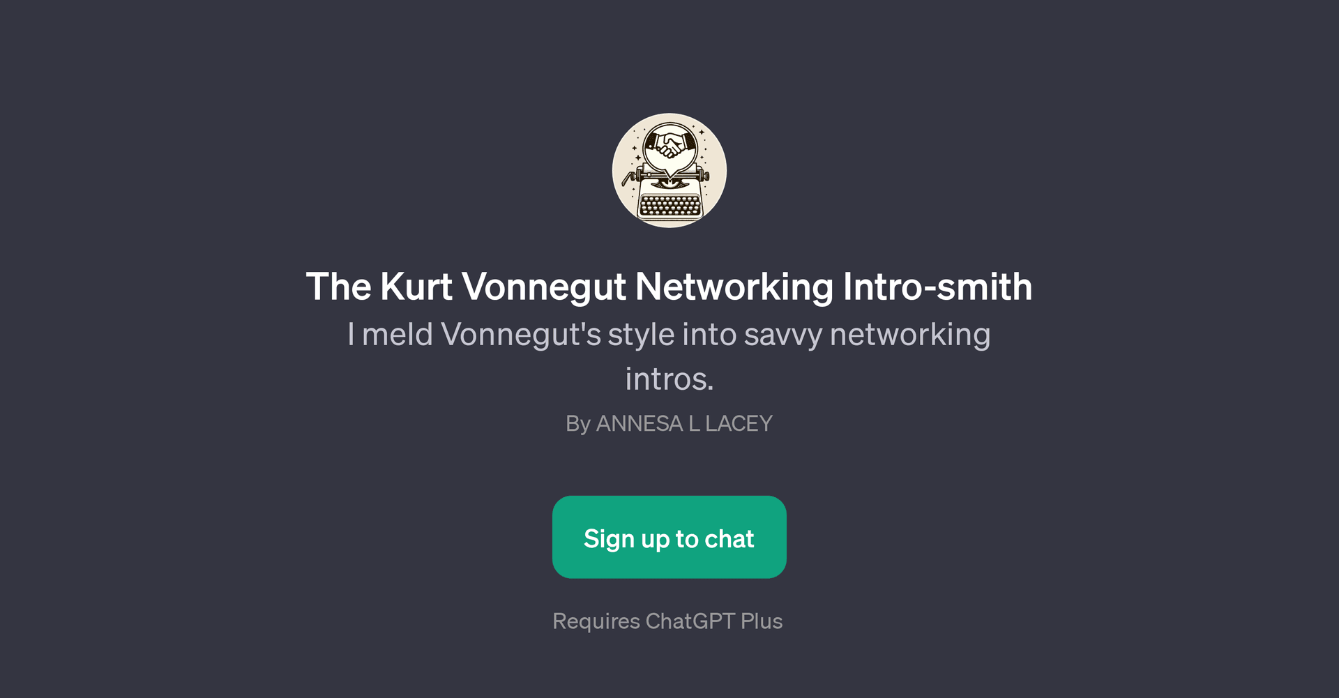 The Kurt Vonnegut Networking Intro-smith
