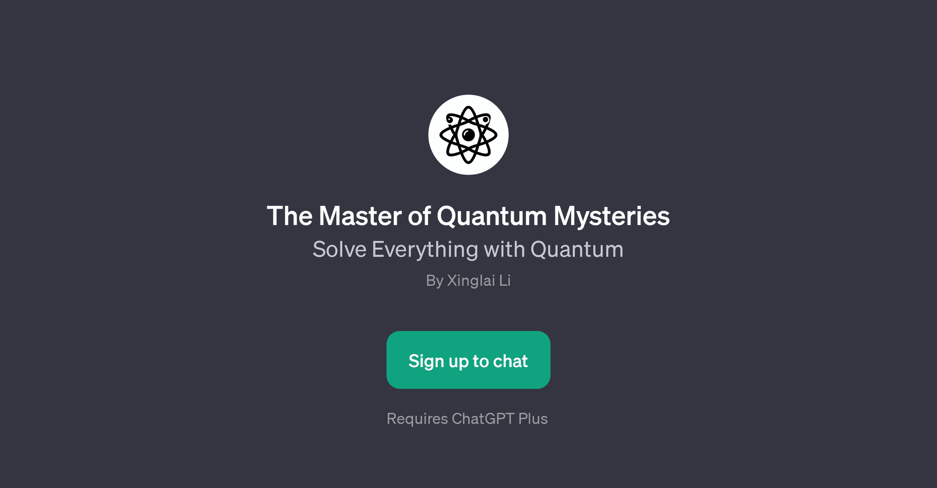The Master of Quantum Mysteries