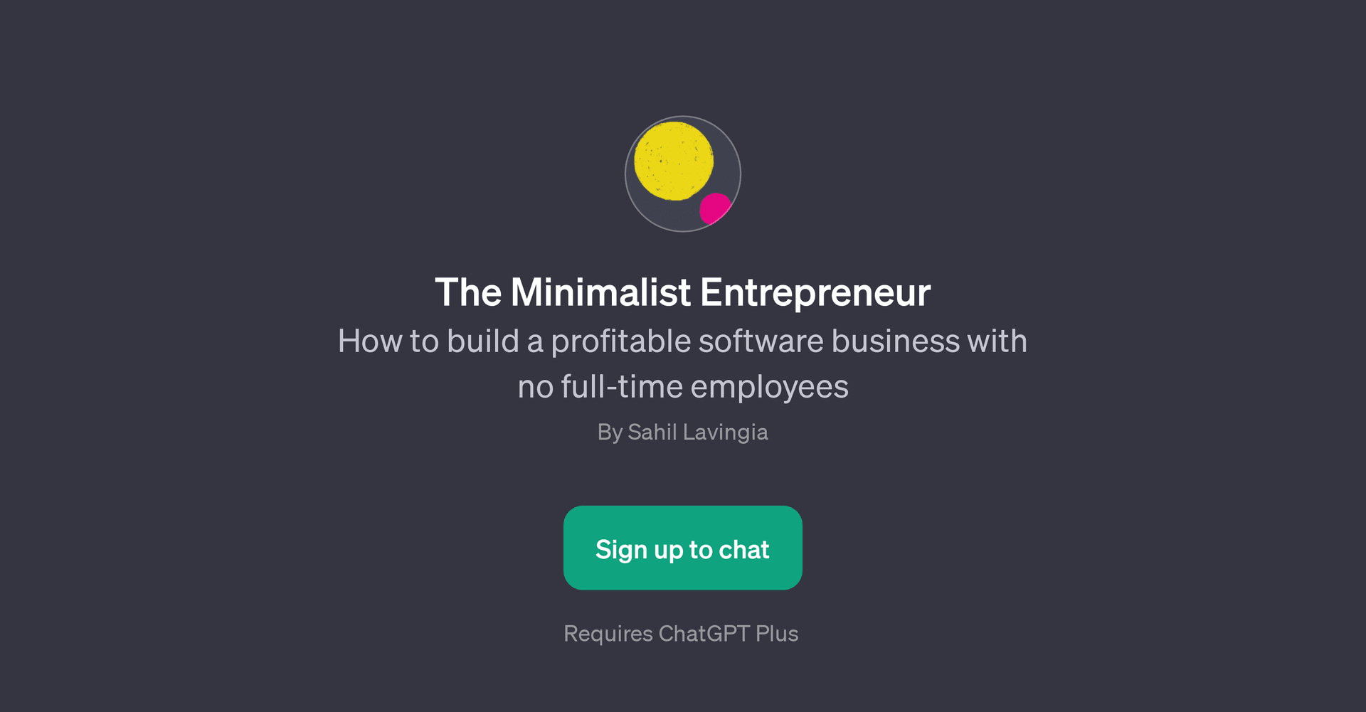 The Minimalist Entrepreneur