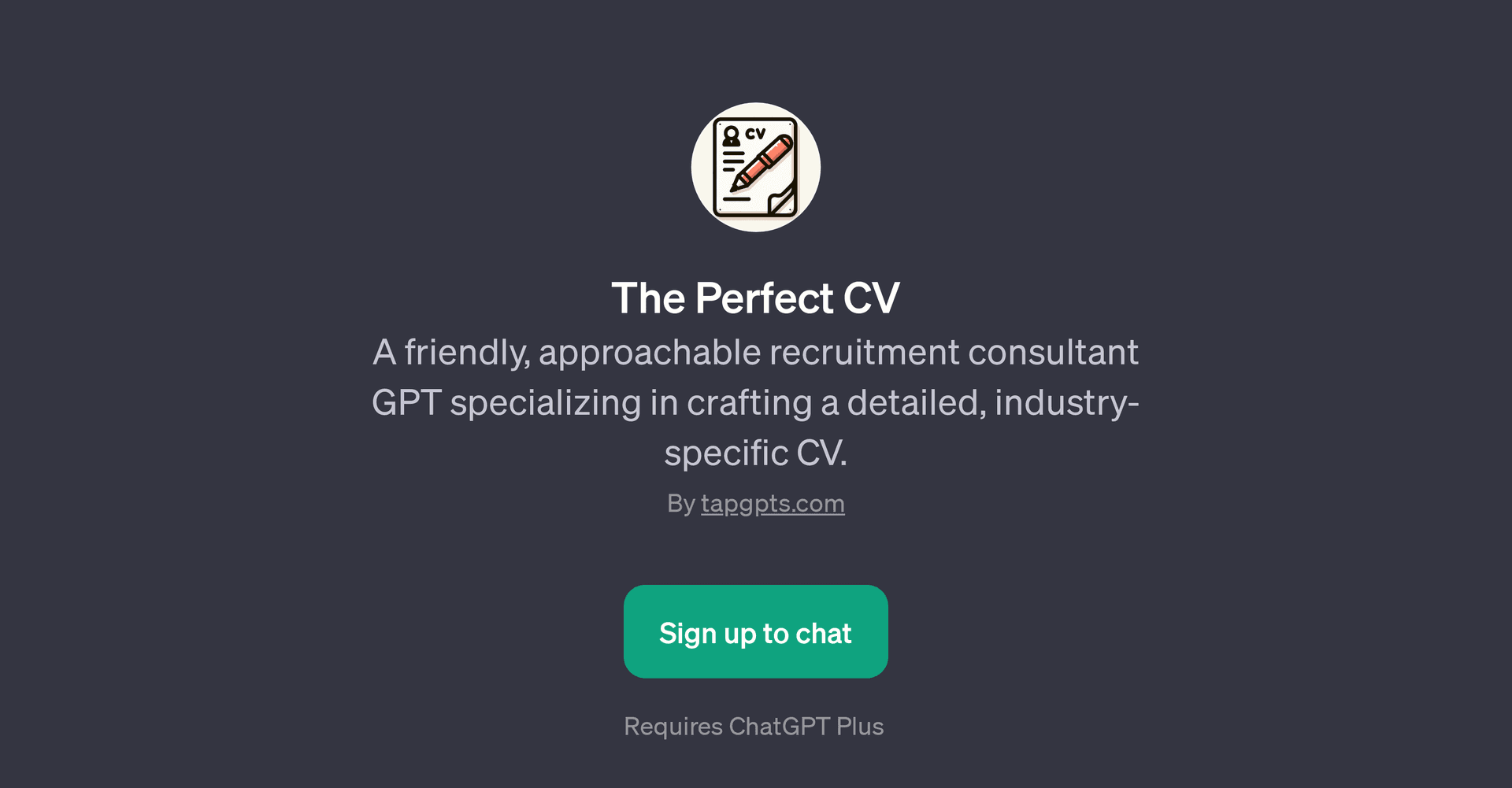 The Perfect CV
