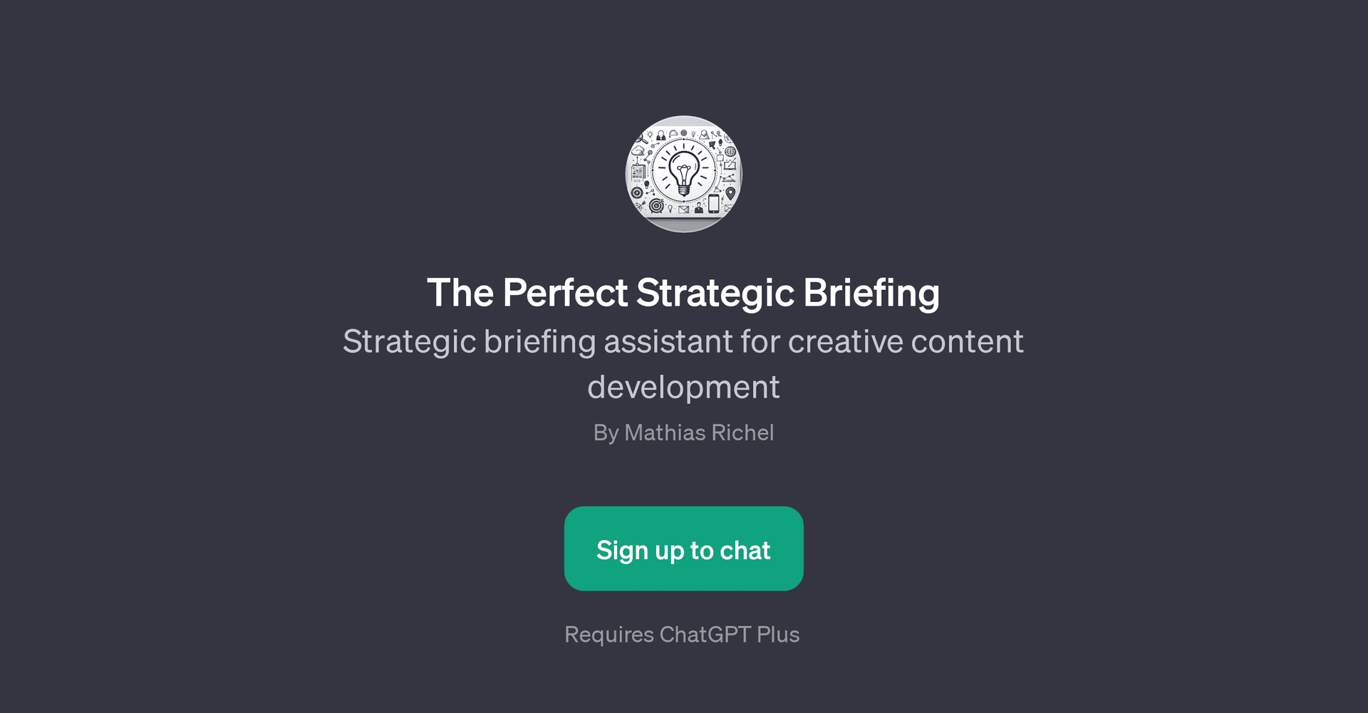 The Perfect Strategic Briefing