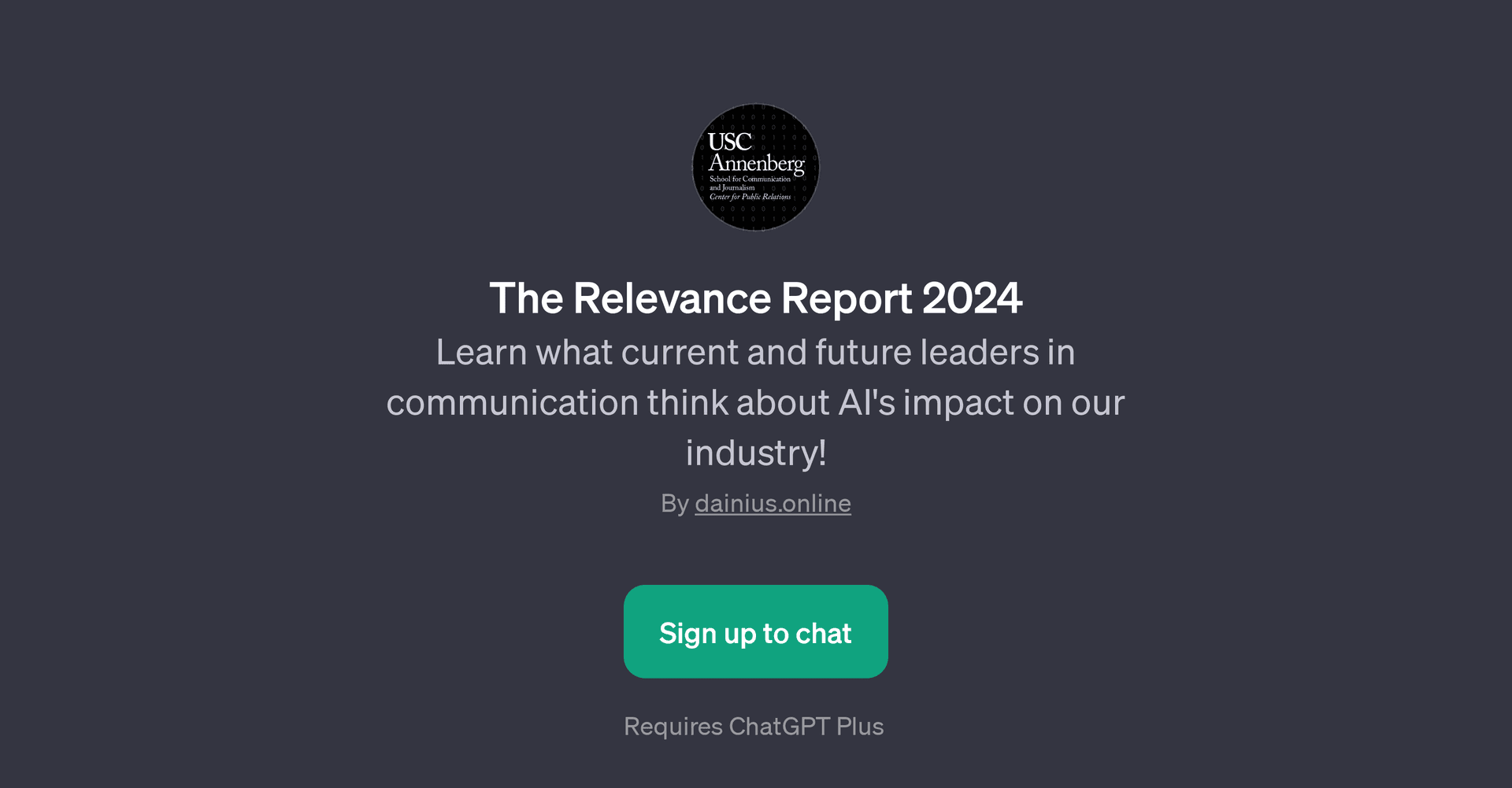 The Relevance Report 2024 GPT
