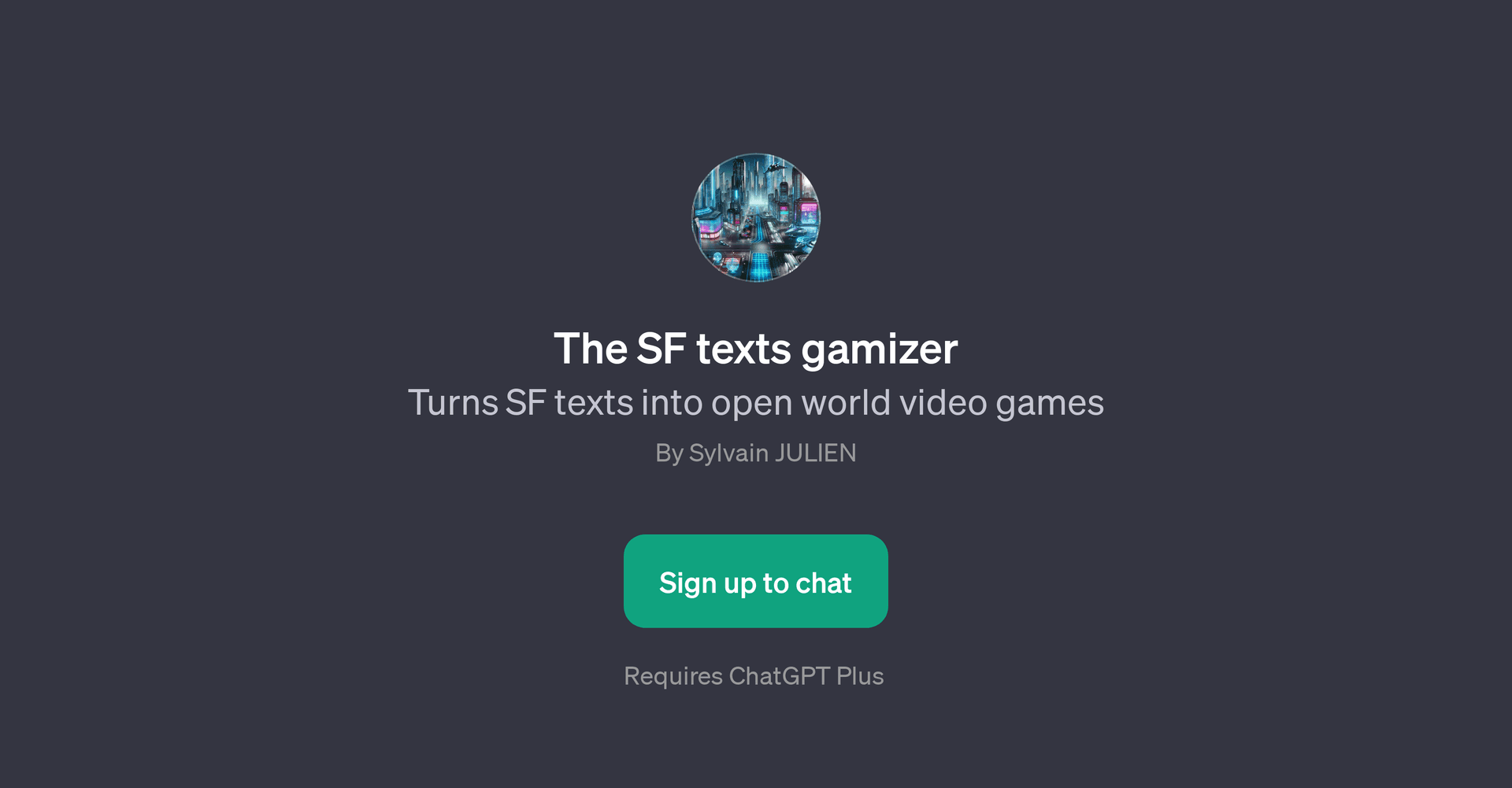 The SF texts gamizer