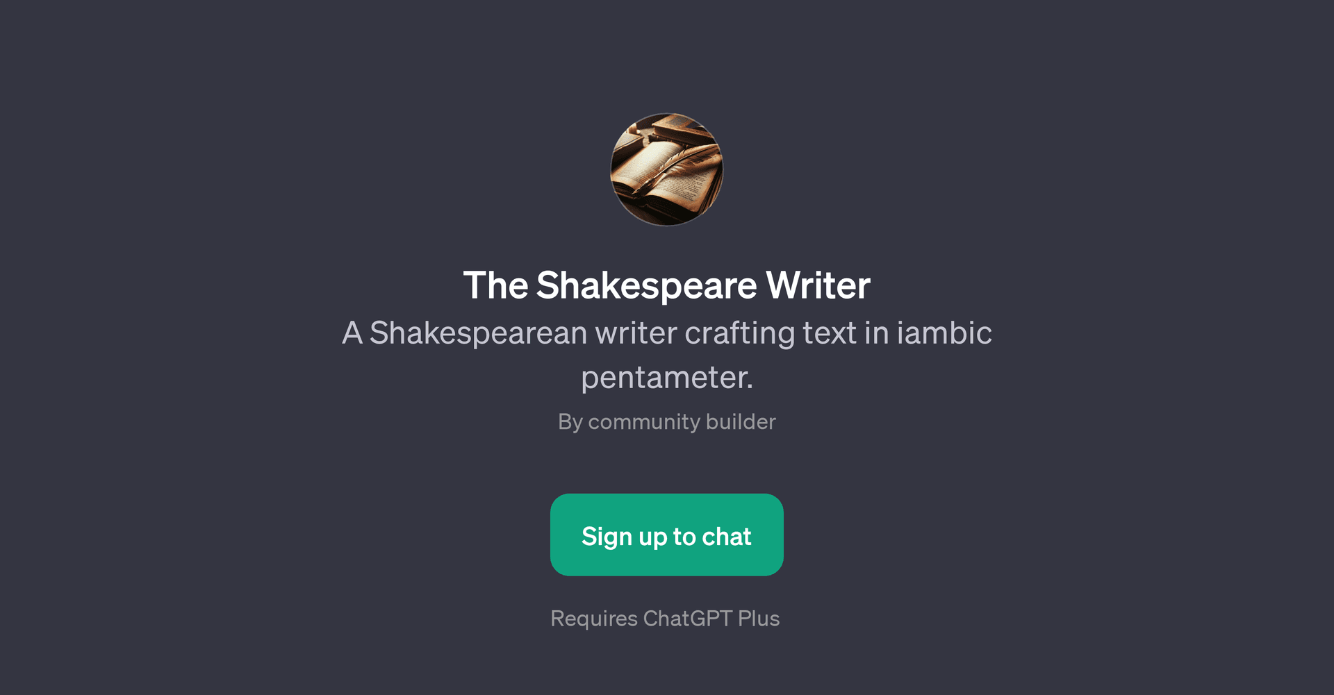 The Shakespeare Writer