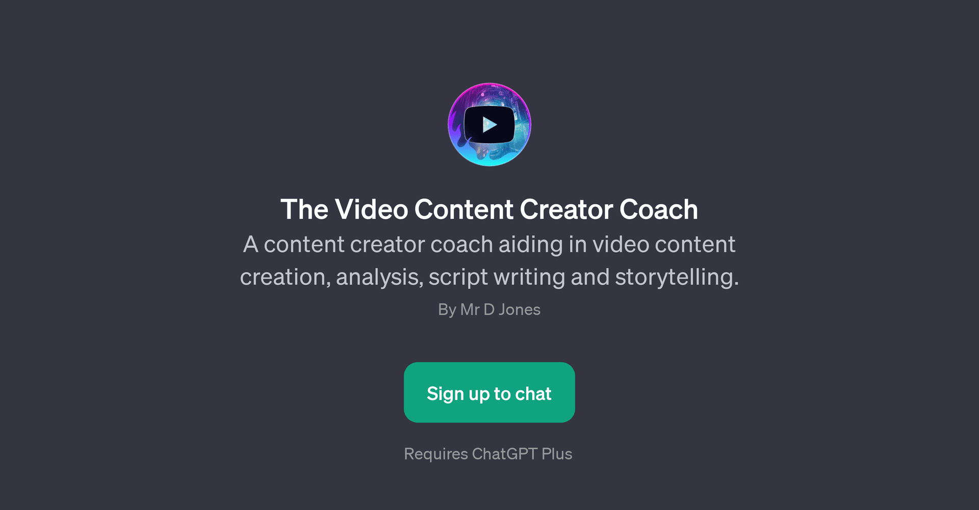 The Video Content Creator Coach