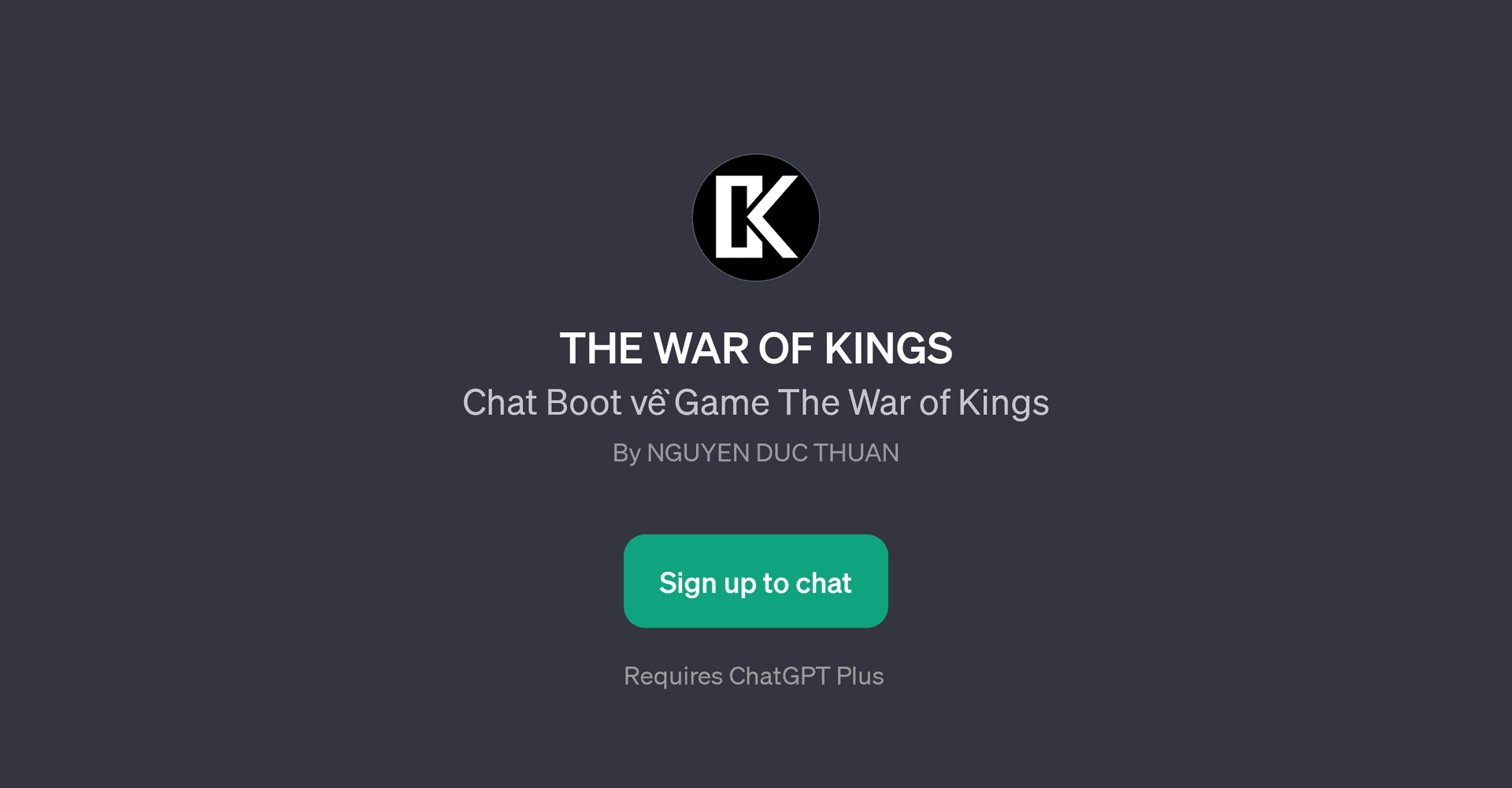 THE WAR OF KINGS