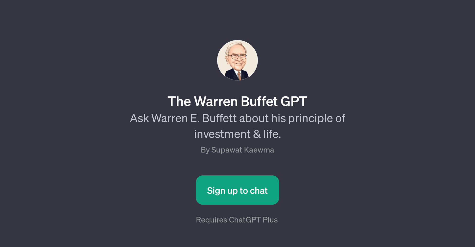The Warren Buffet GPT