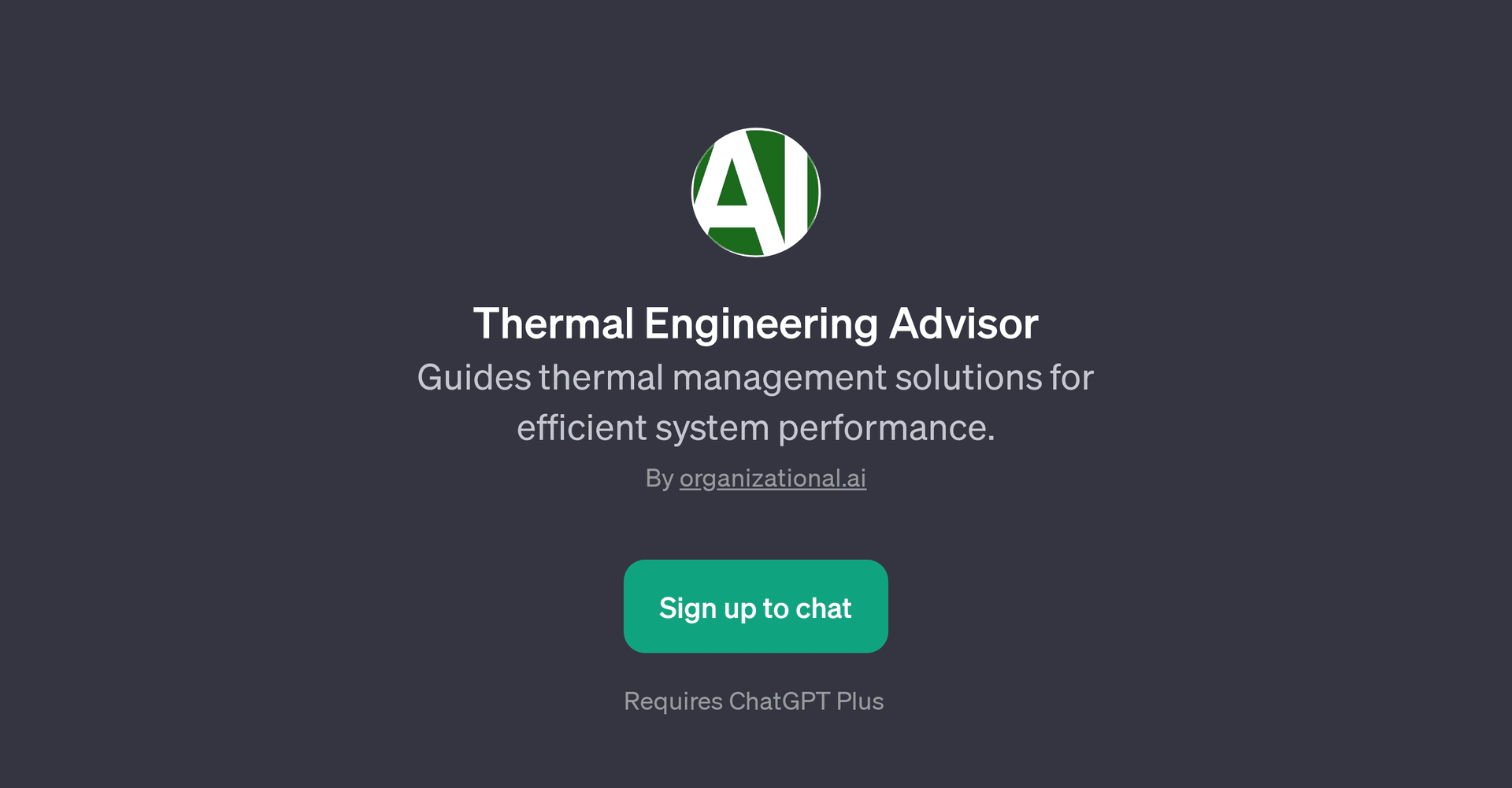 Thermal Engineering Advisor
