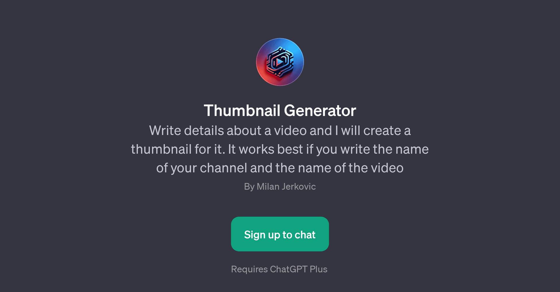 Thumbnail Generator