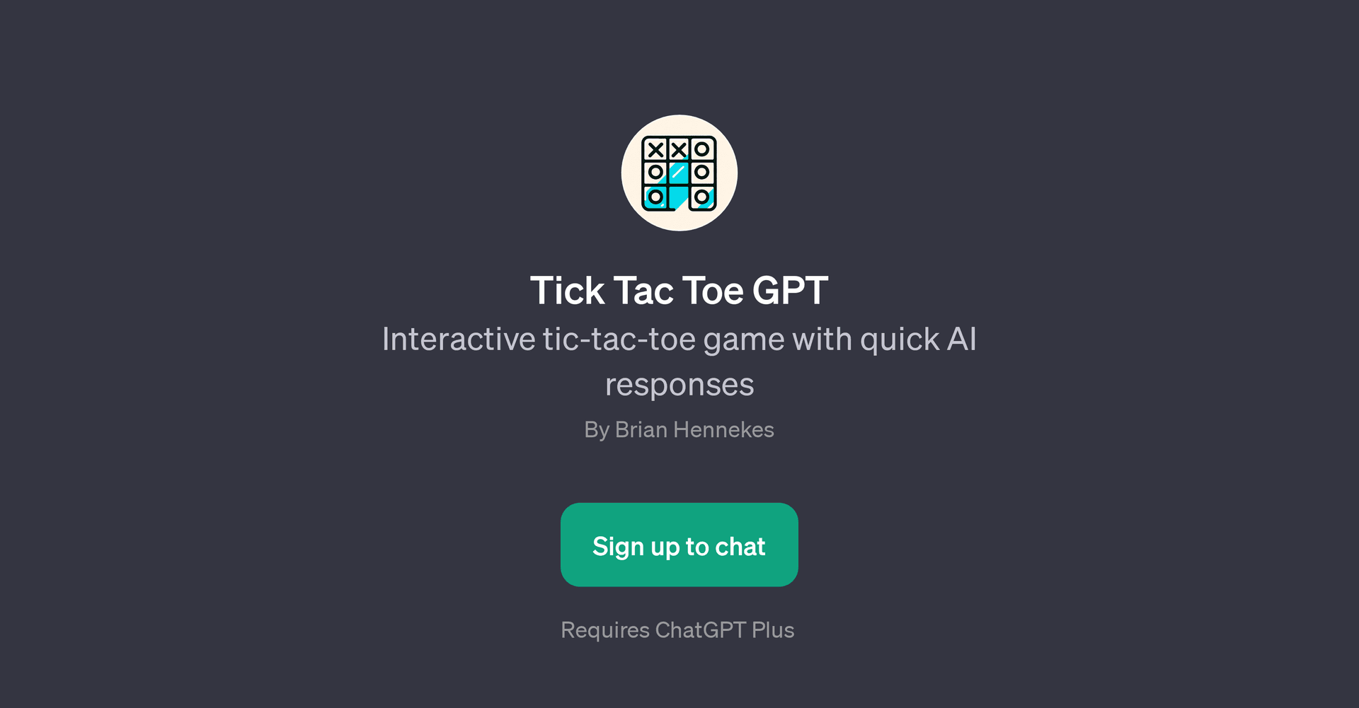 Tick Tac Toe GPT