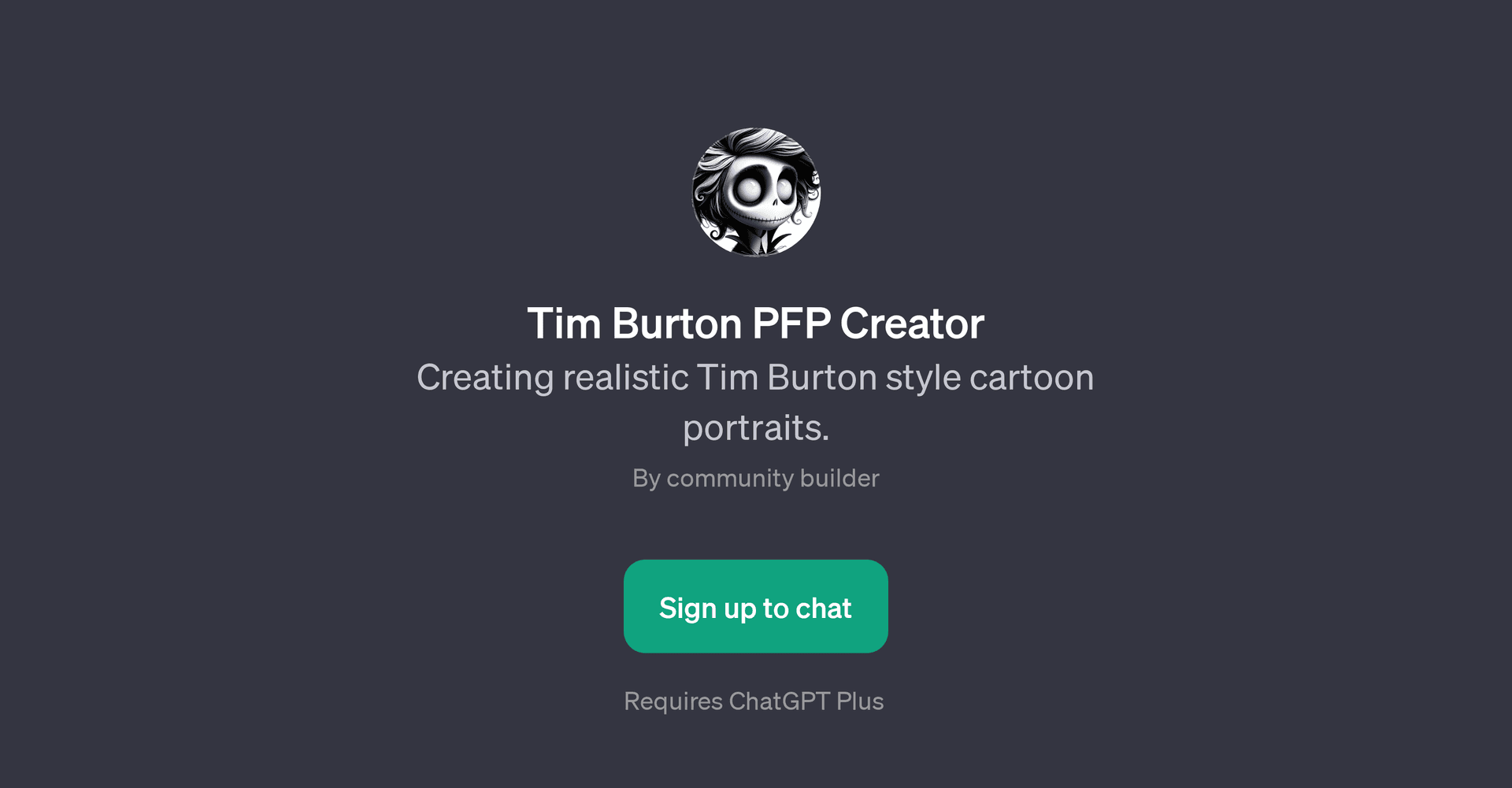Tim Burton PFP Creator