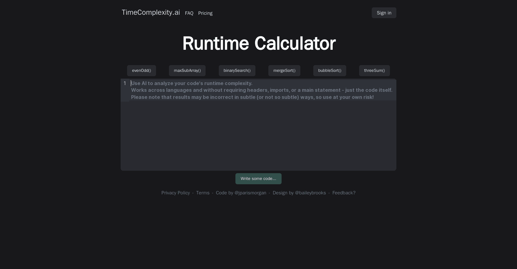 Timecomplexity