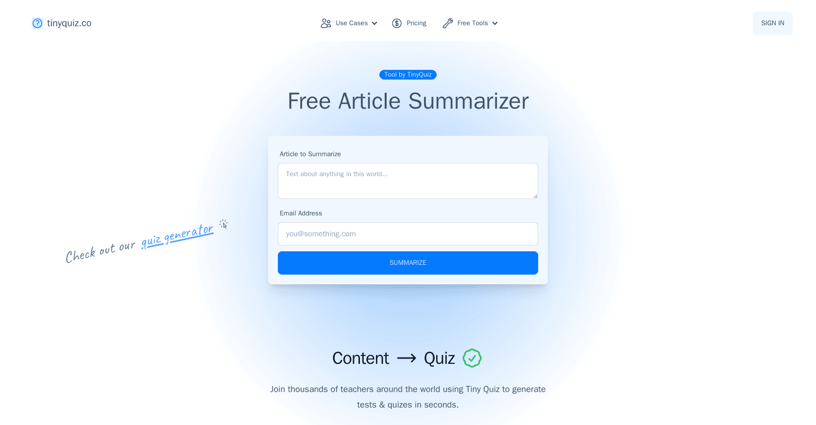 Tinyquiz