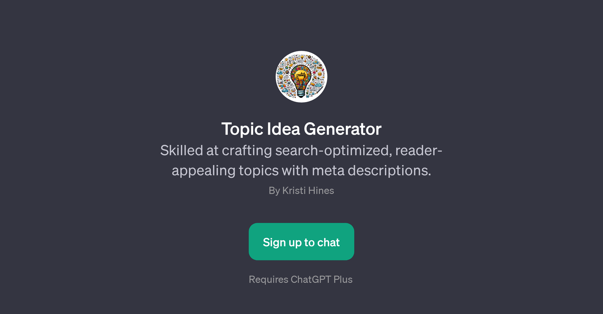 Topic Idea Generator GPT