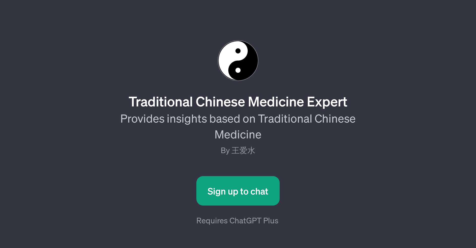 Traditional Chinese Medicine Expert