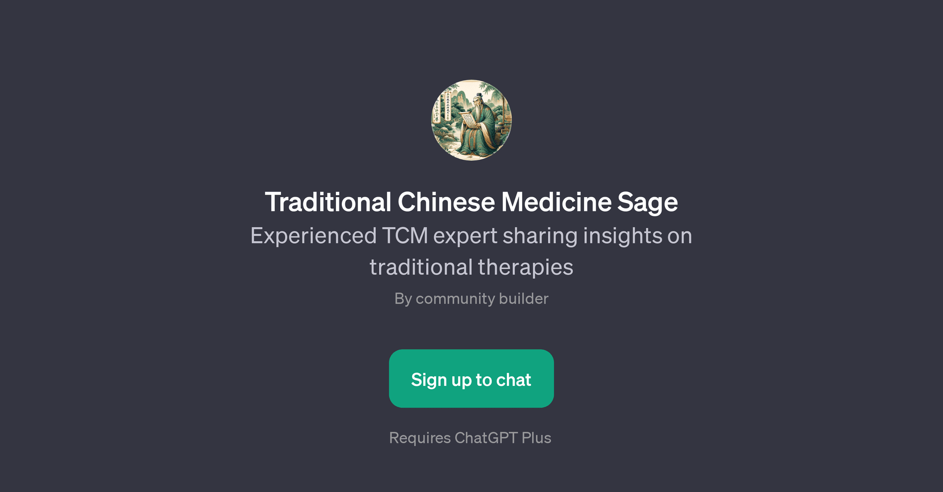Traditional Chinese Medicine Sage